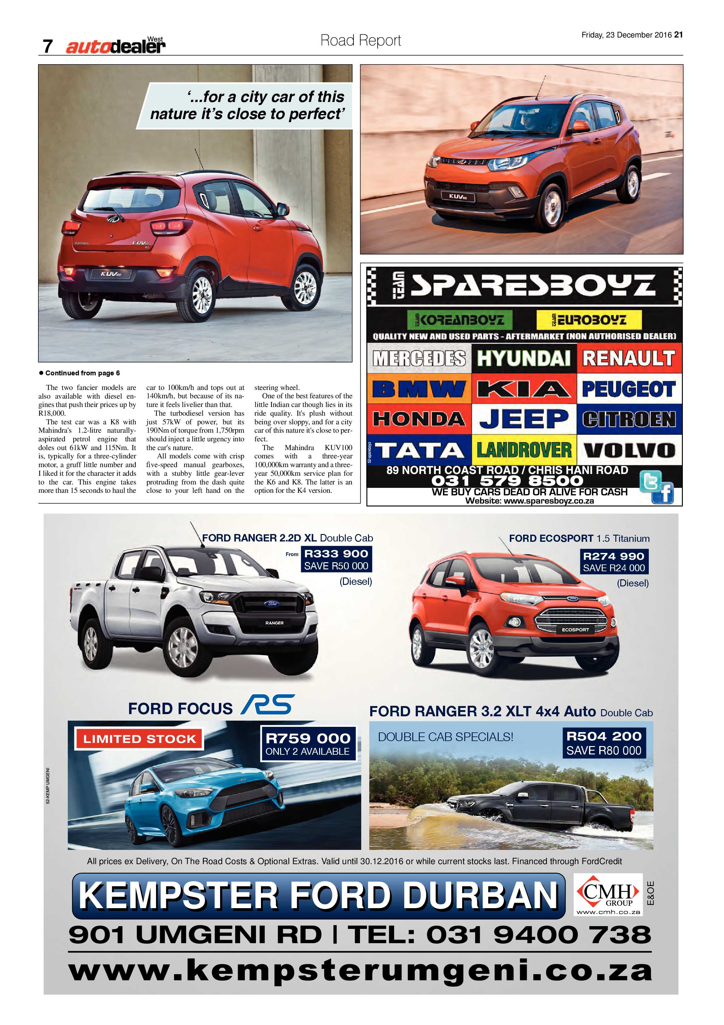 Berea Mail 23 December 2016 page 21