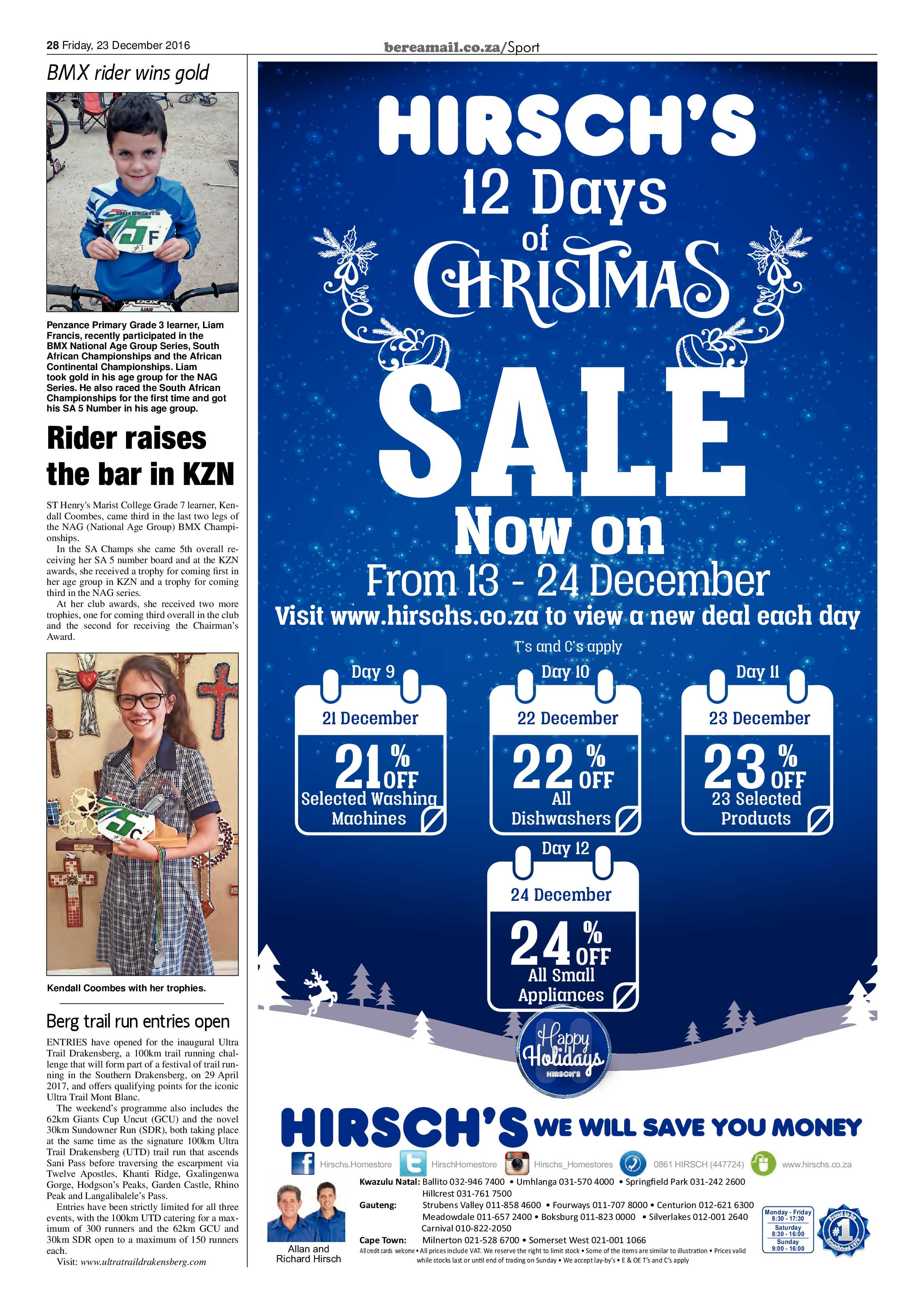 Berea Mail 23 December 2016 page 28
