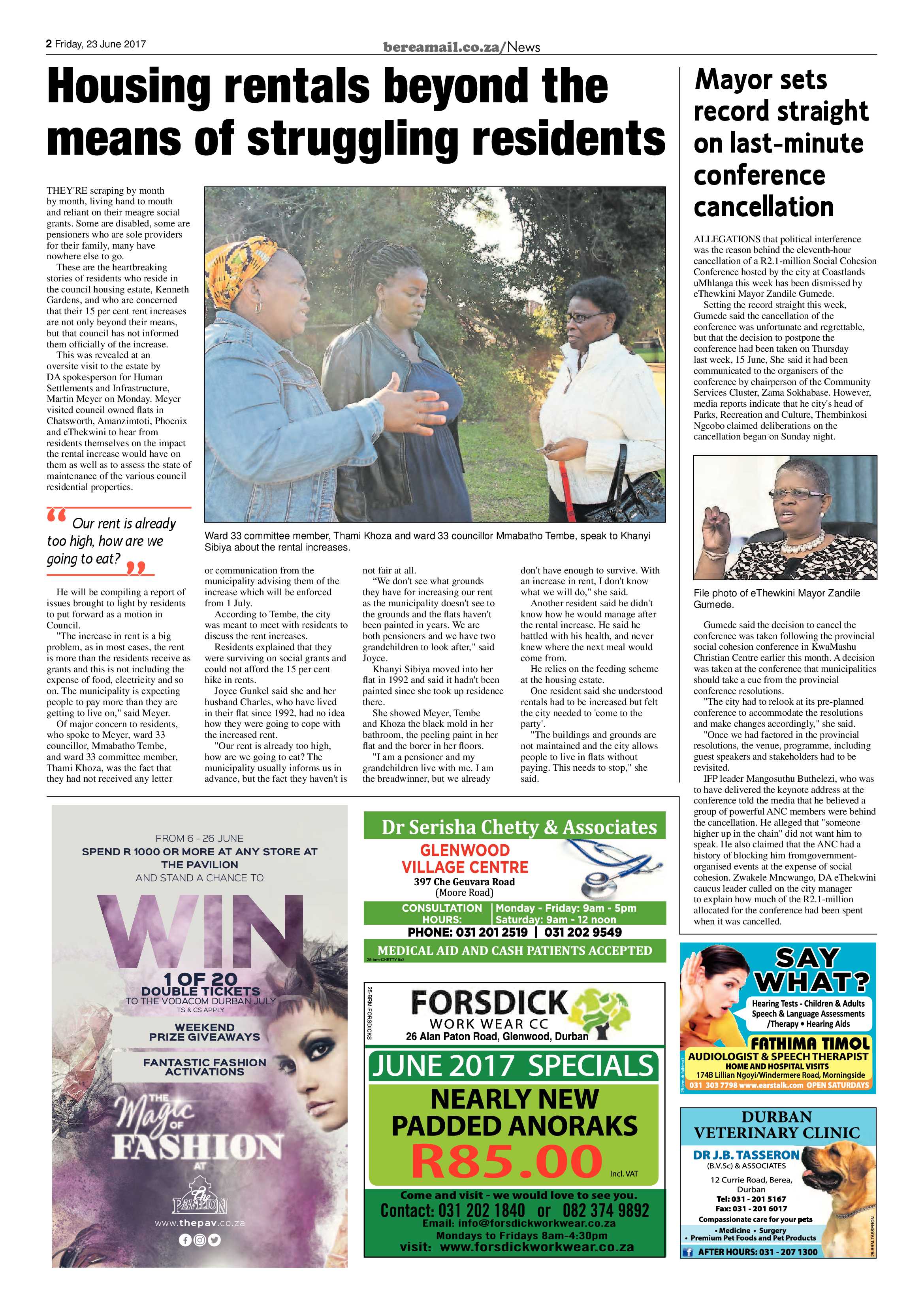 Berea Mail 23 June 2017 page 2