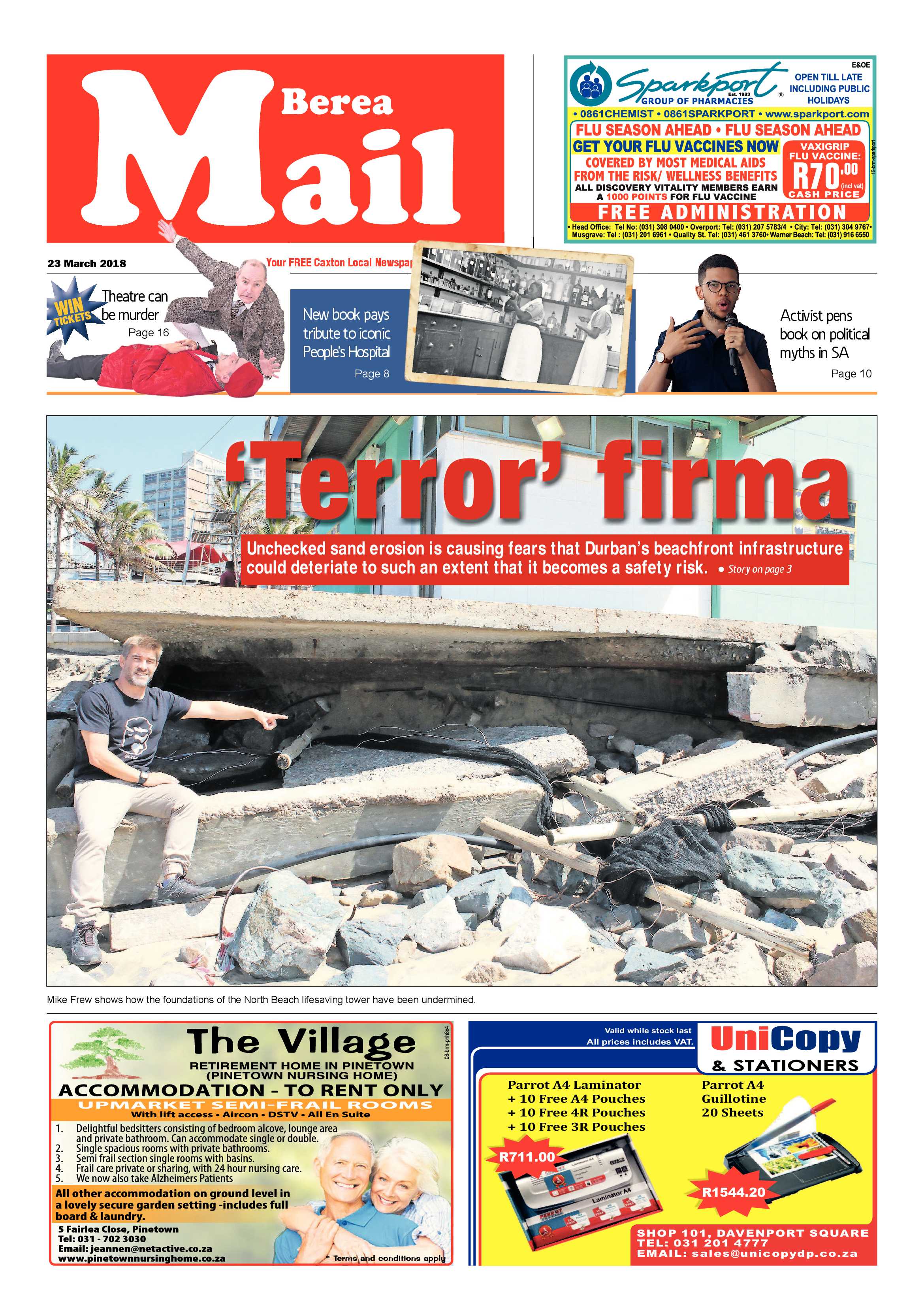 Berea Mail 23 March 2018 page 1