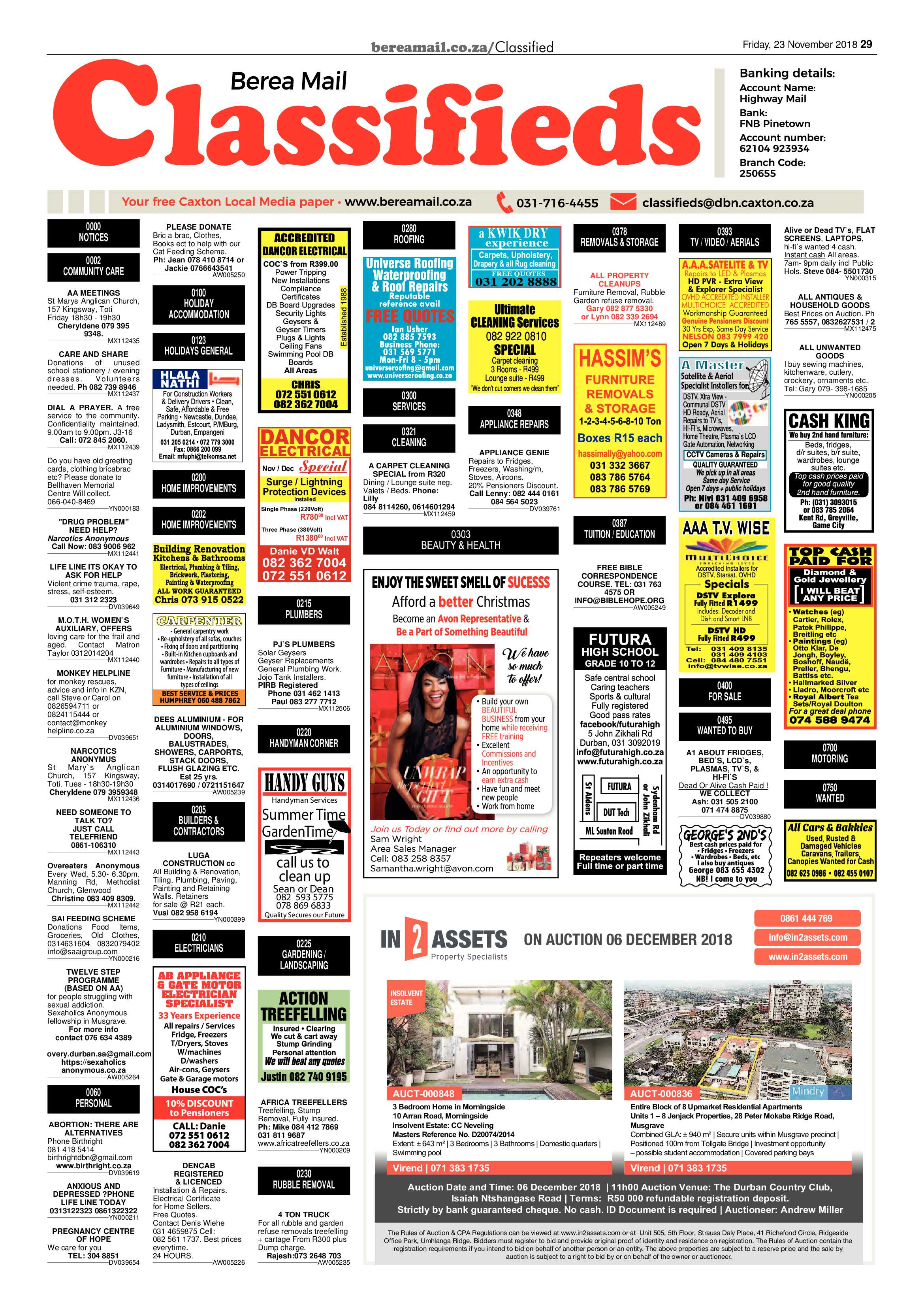 Berea Mail 23 November 2018 page 29