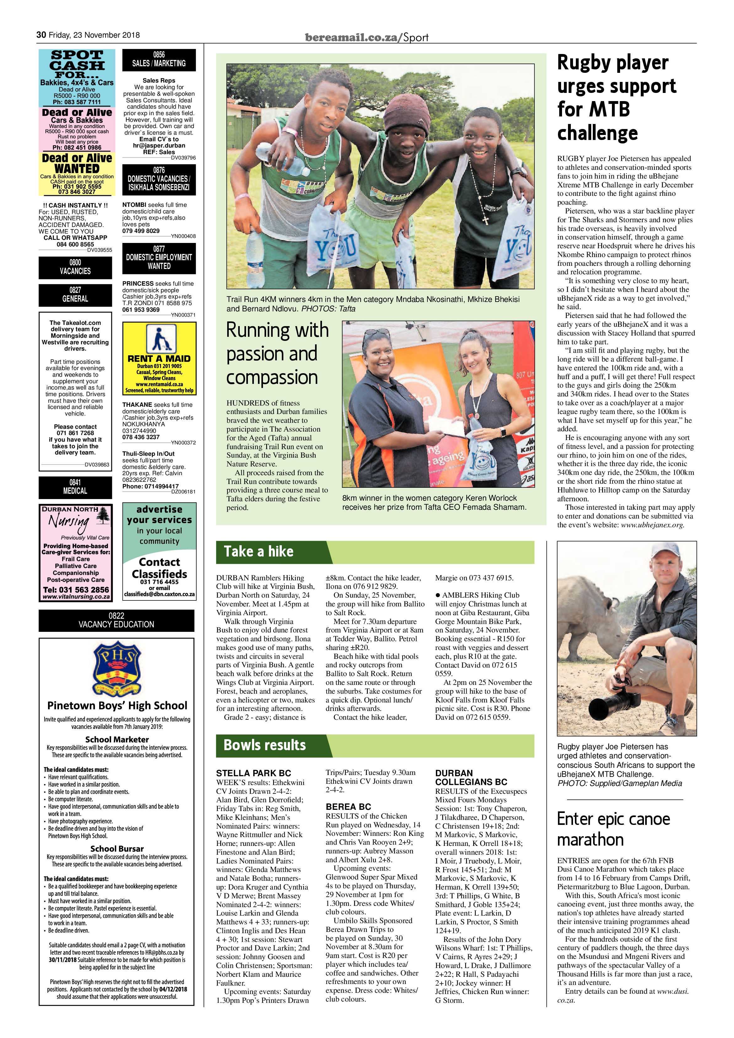 Berea Mail 23 November 2018 page 30
