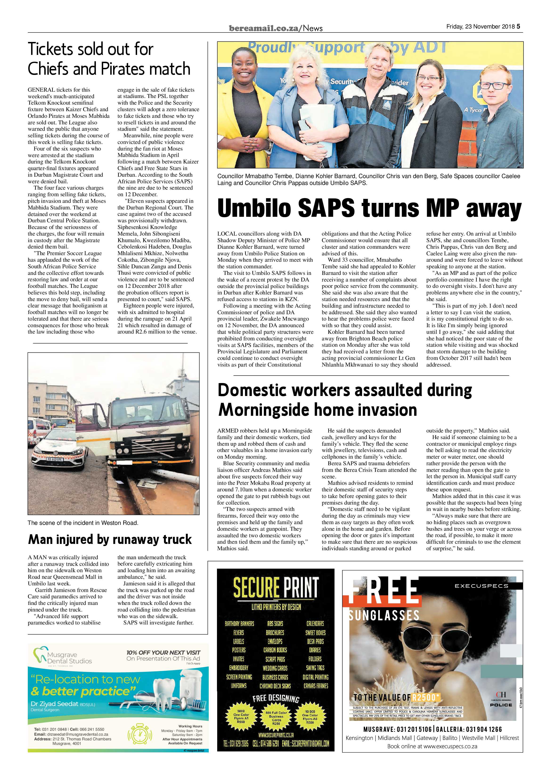 Berea Mail 23 November 2018 page 5