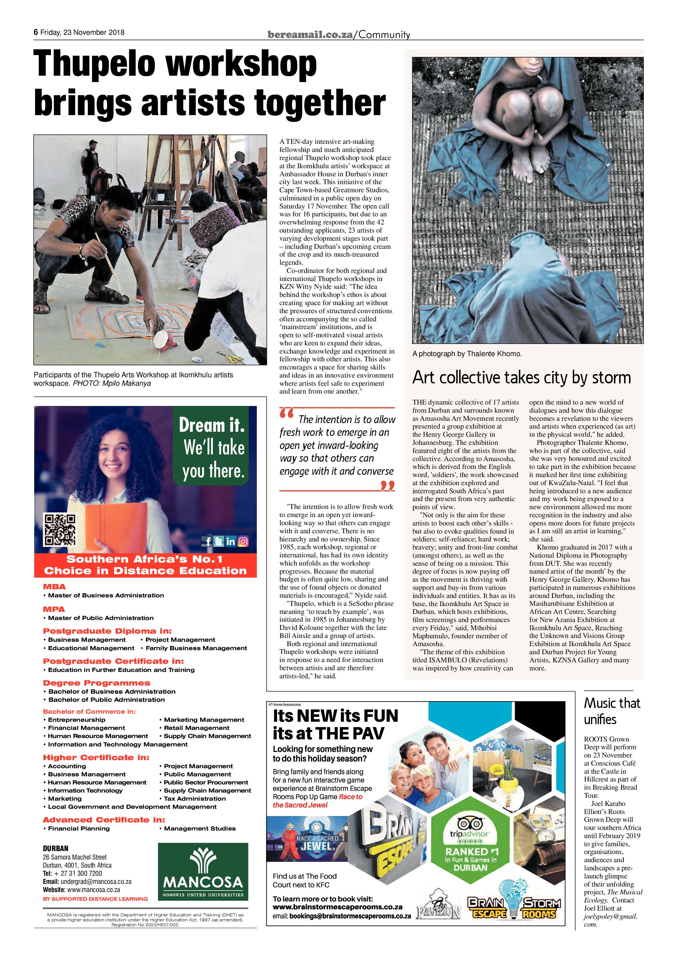 Berea Mail 23 November 2018 page 6
