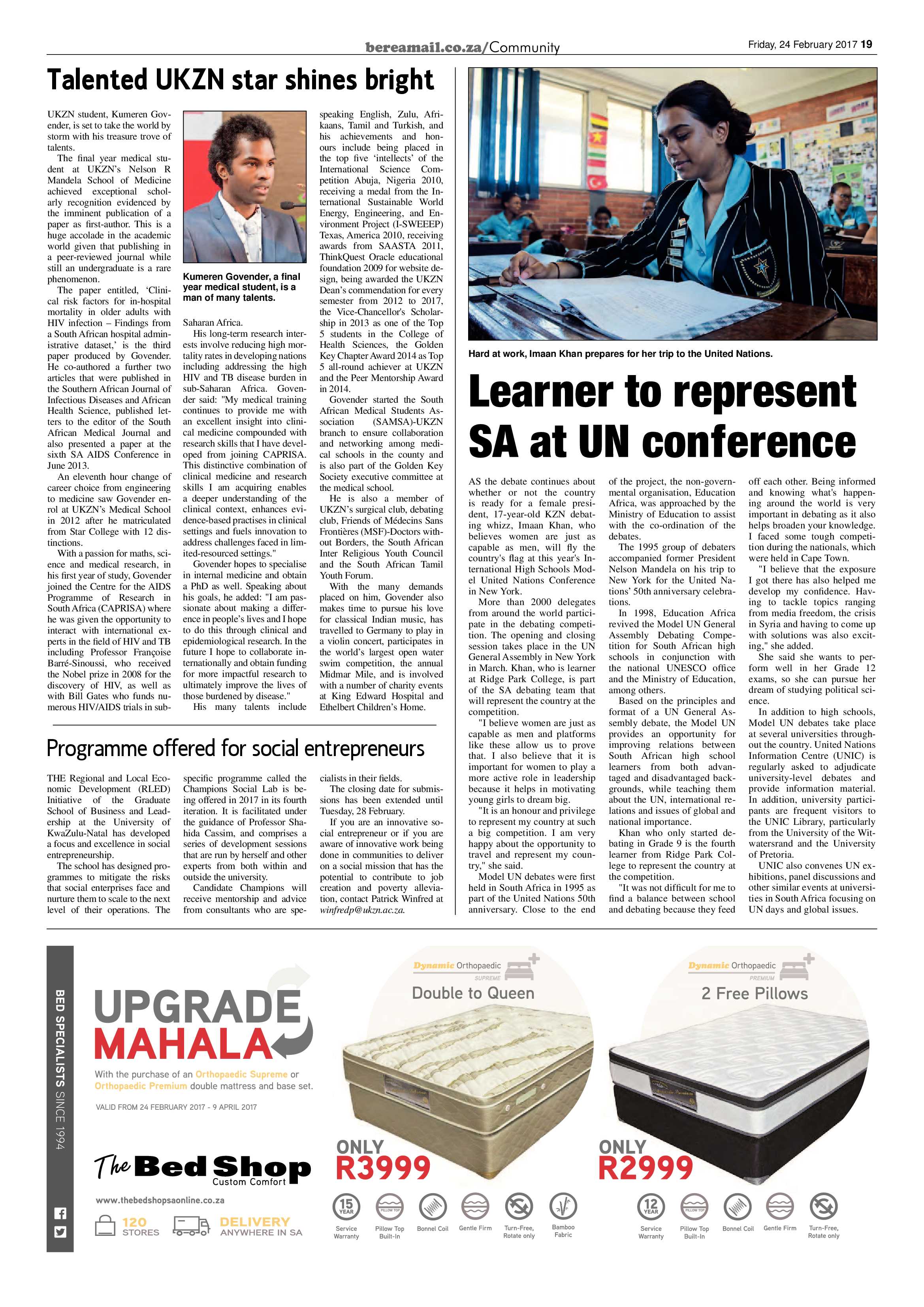 Berea Mail 24 February 2017 page 19