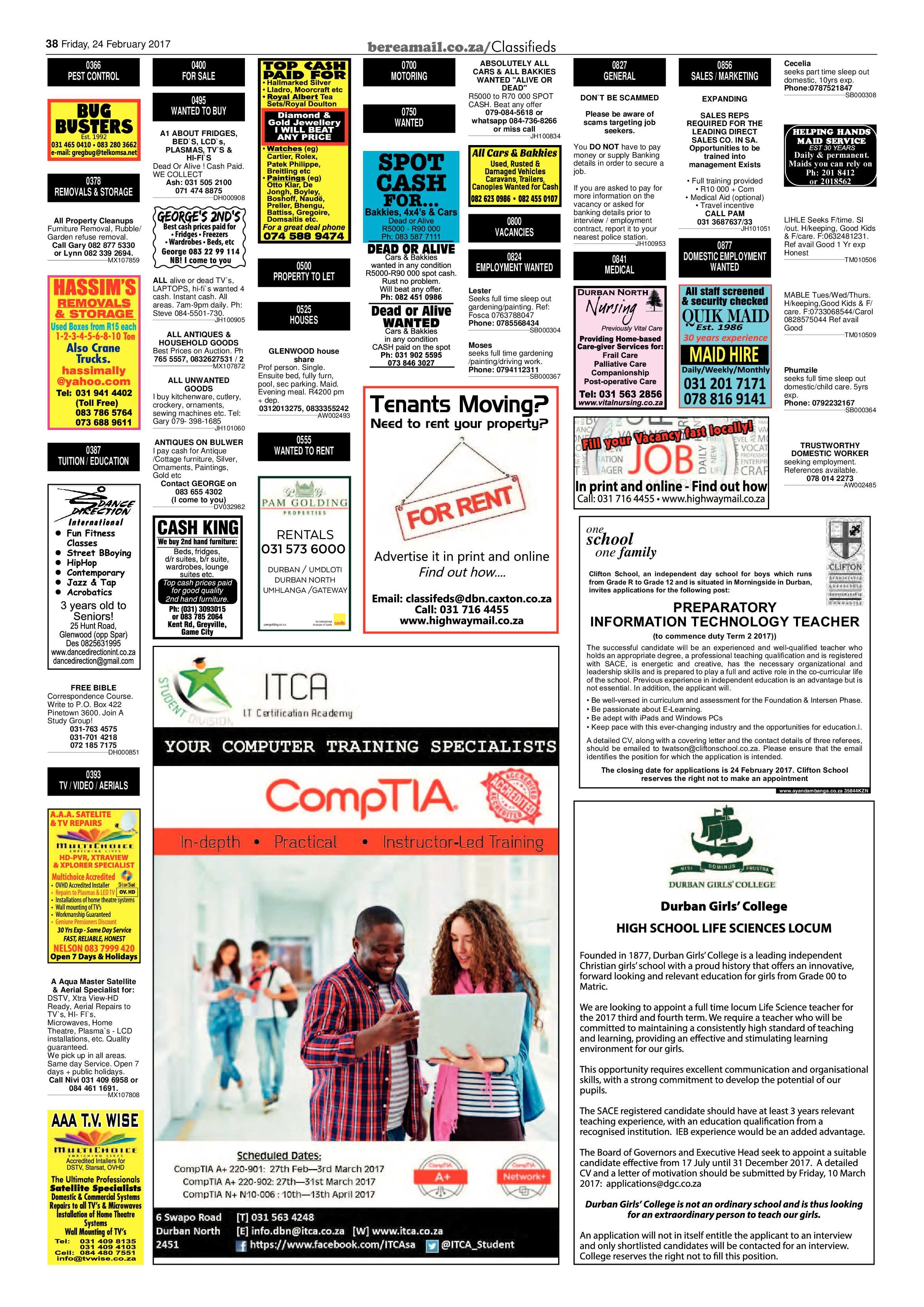 Berea Mail 24 February 2017 page 38
