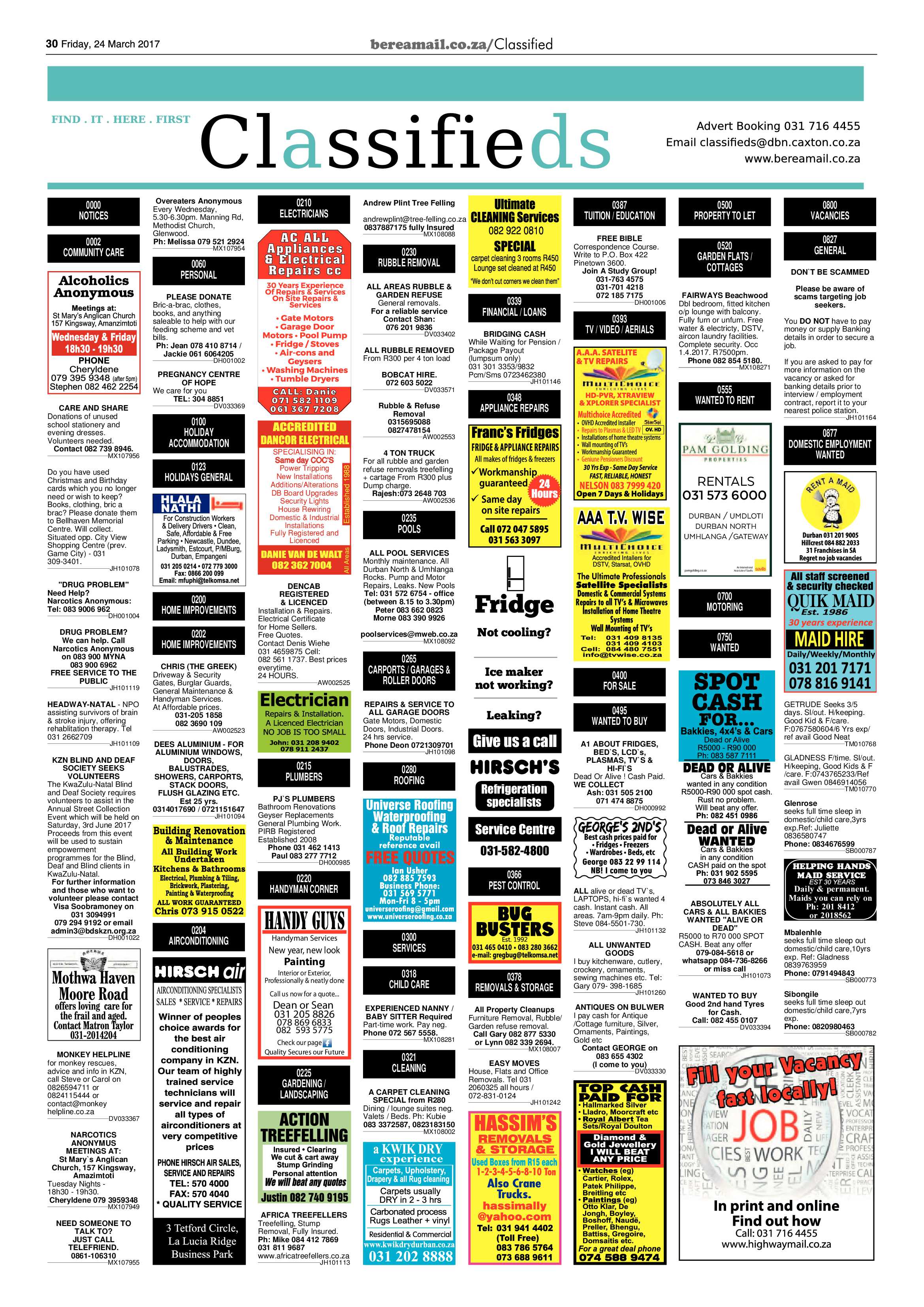 Berea Mail 24 March 2017 page 30
