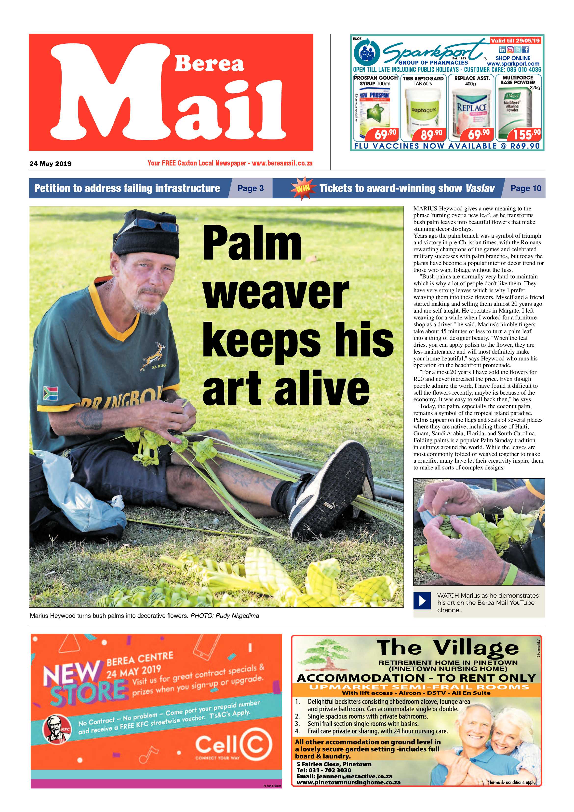 Berea Mail 24 May 2019 page 1