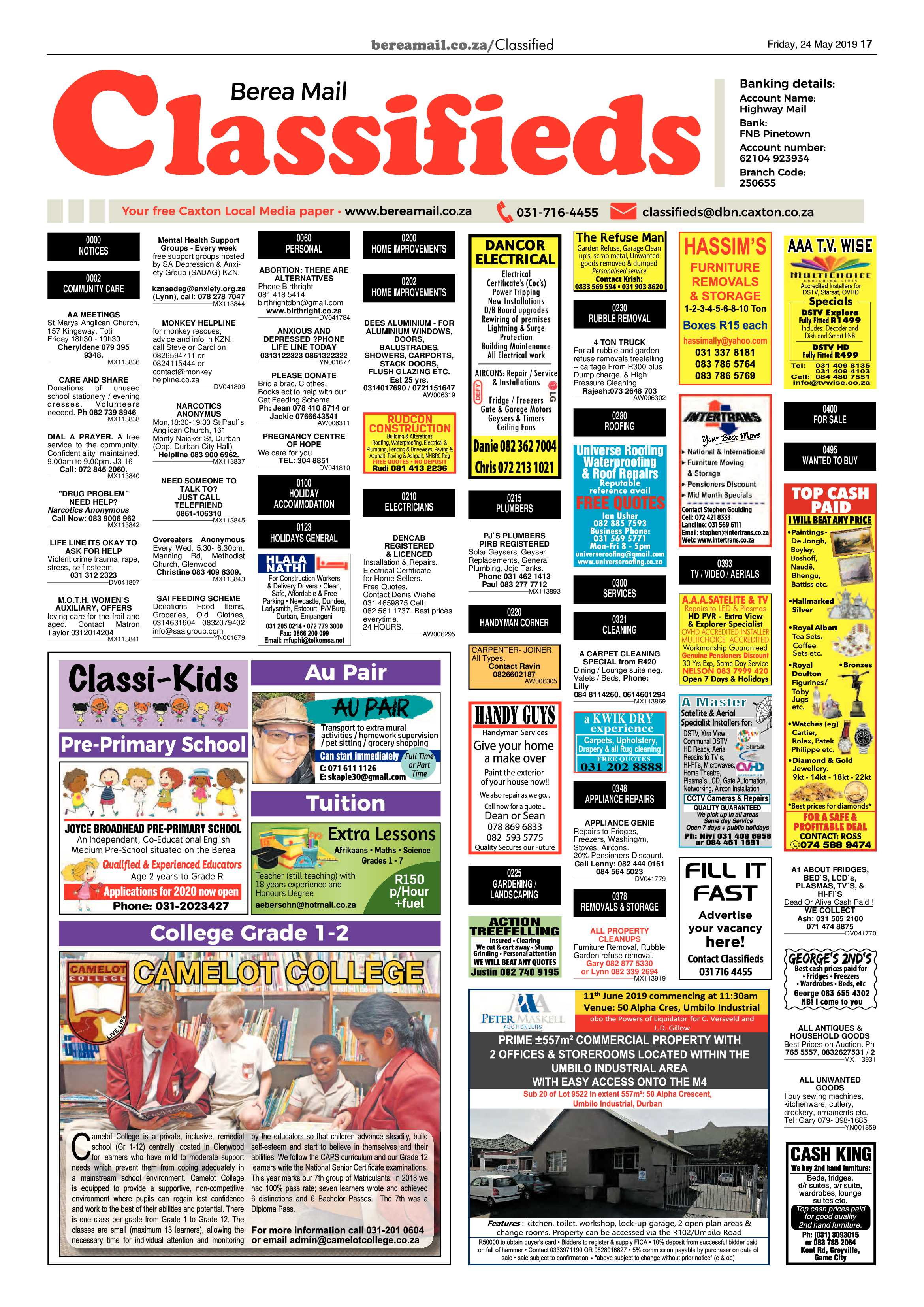 Berea Mail 24 May 2019 page 17
