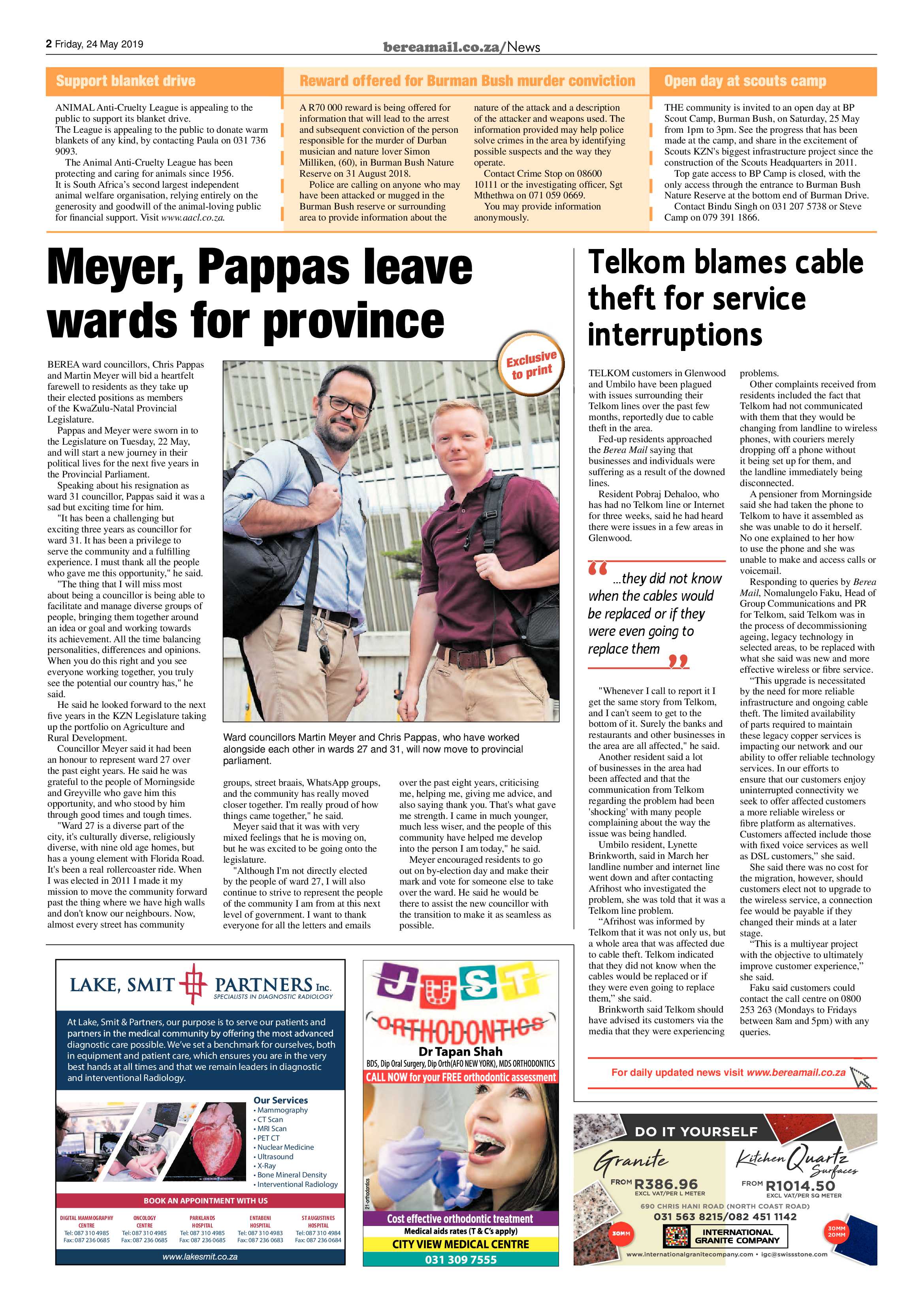 Berea Mail 24 May 2019 page 2