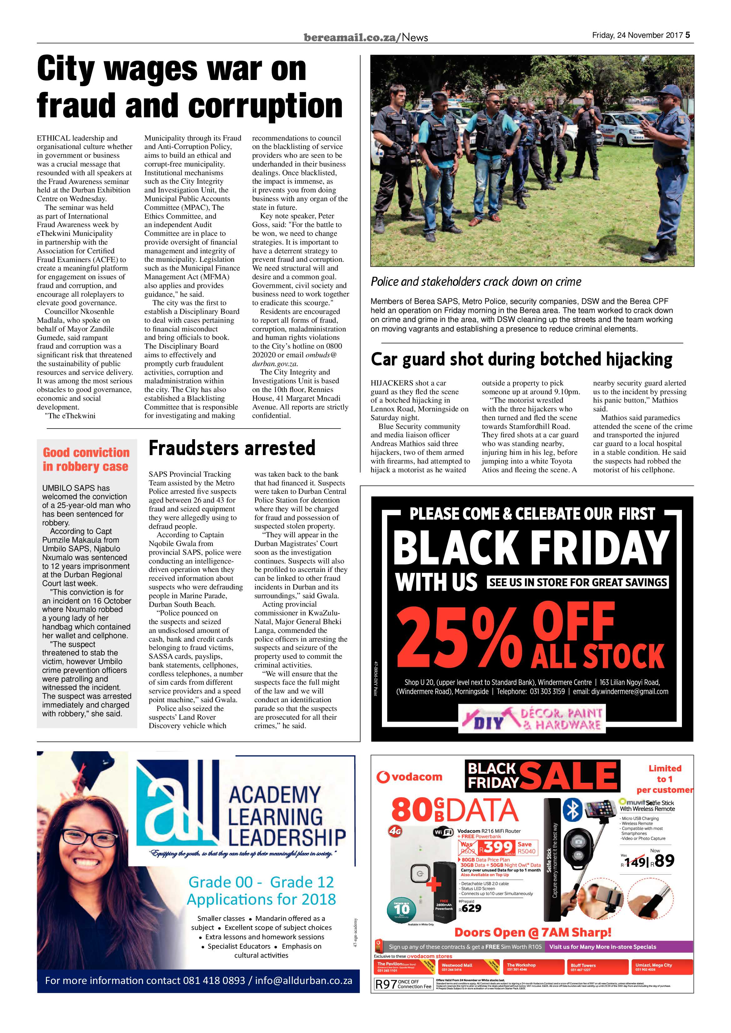 Berea Mail 24 November 2017 page 5