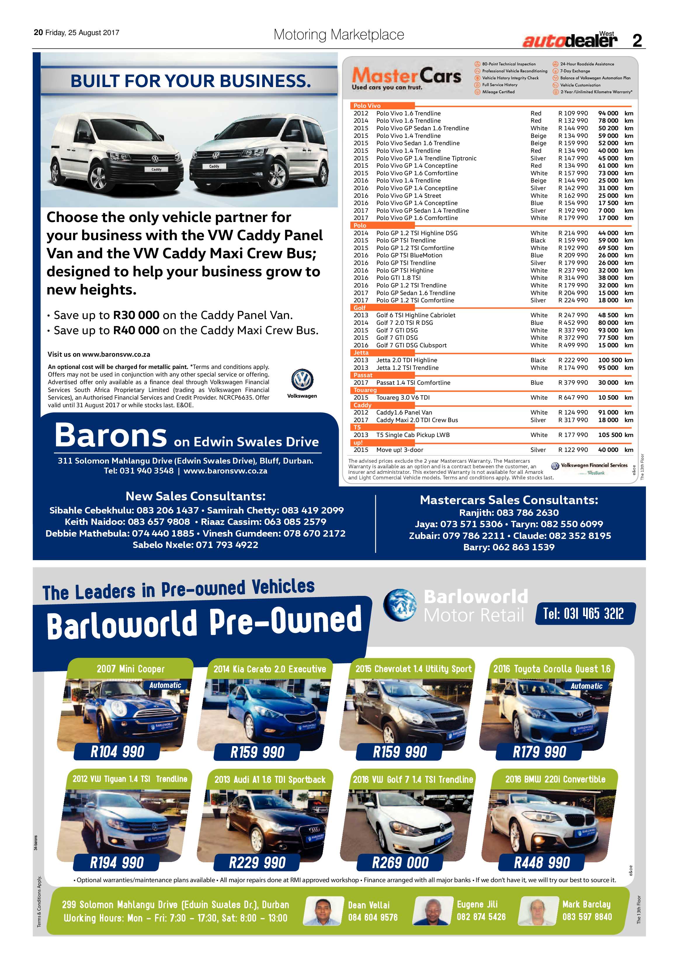 Berea Mail 25 August 2017 page 20