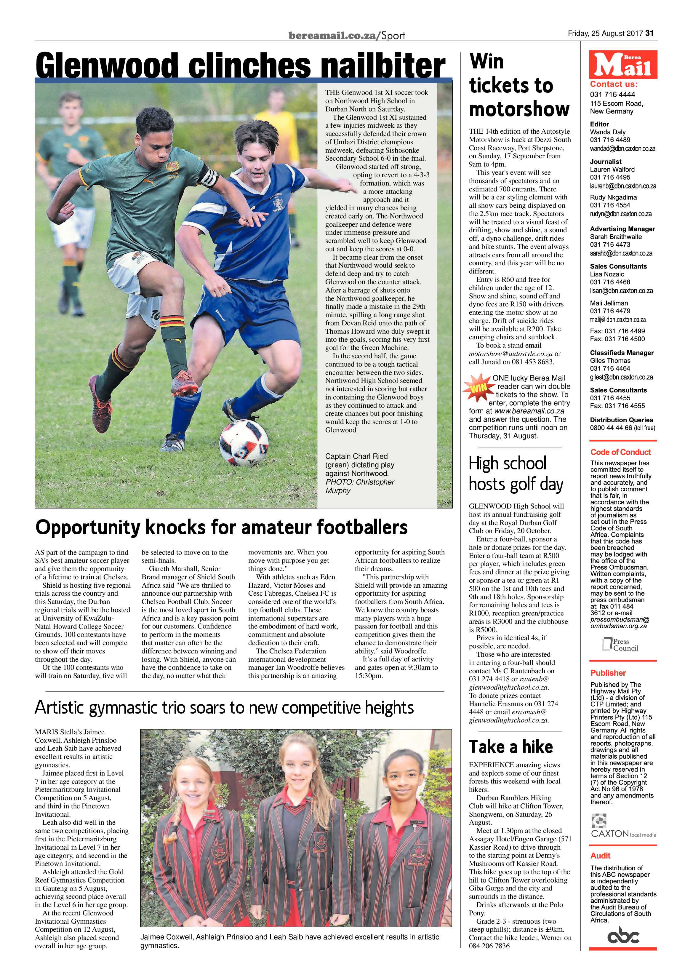 Berea Mail 25 August 2017 page 31