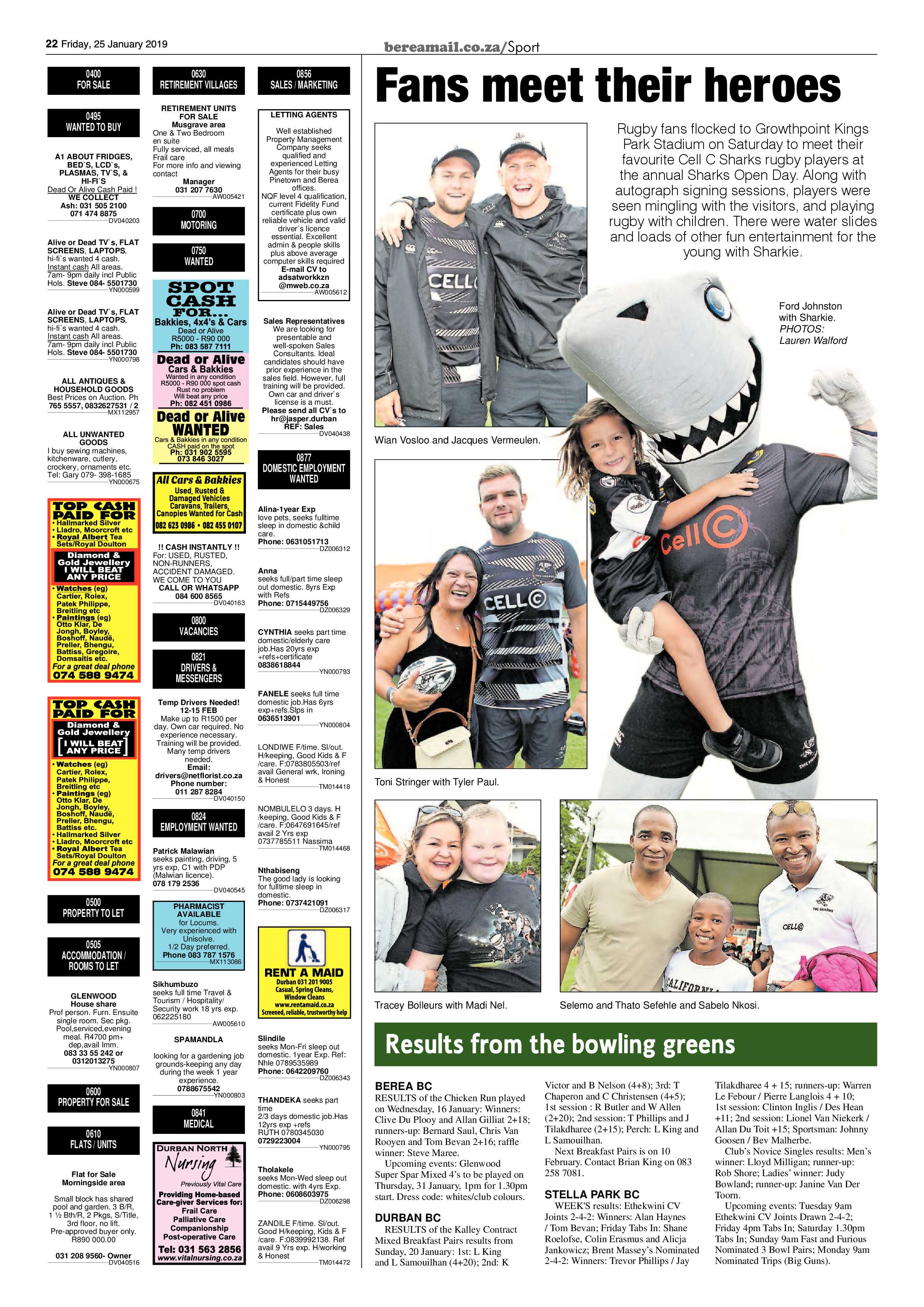 Berea Mail 25 January 2019 page 22