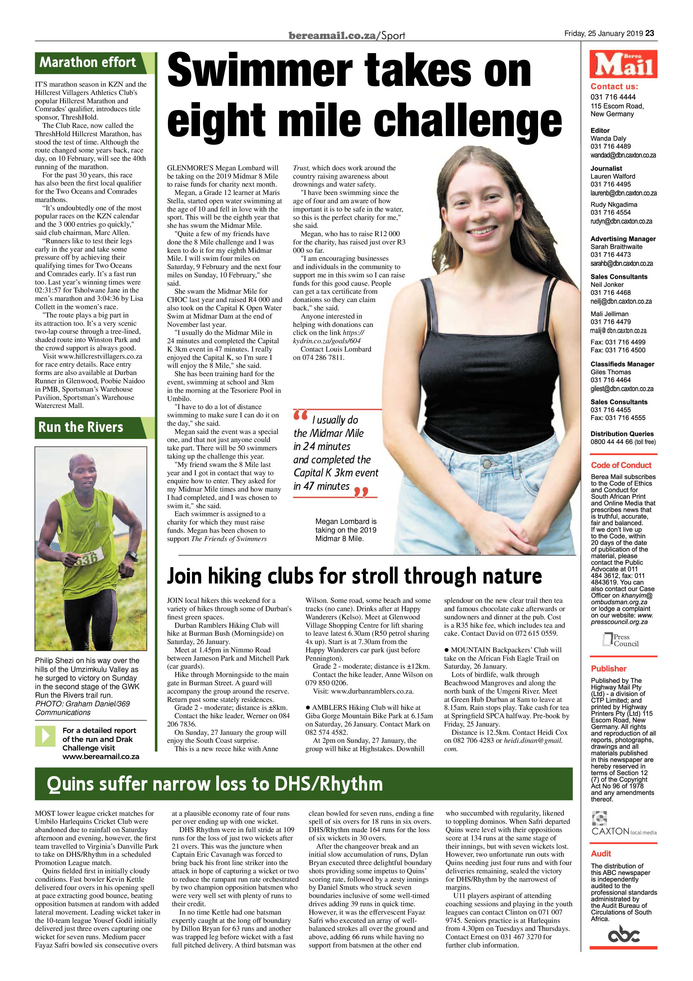 Berea Mail 25 January 2019 page 23