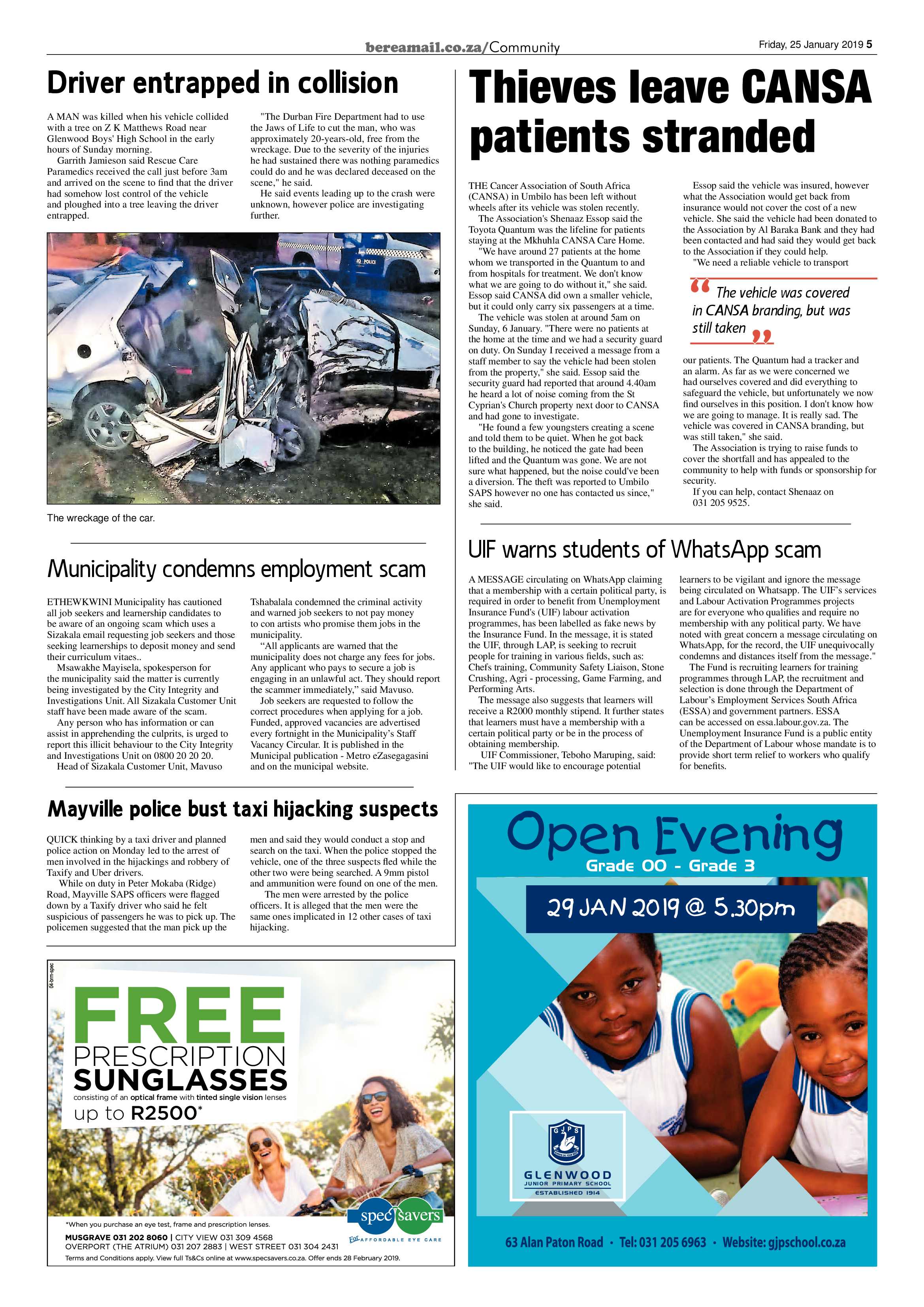 Berea Mail 25 January 2019 page 5