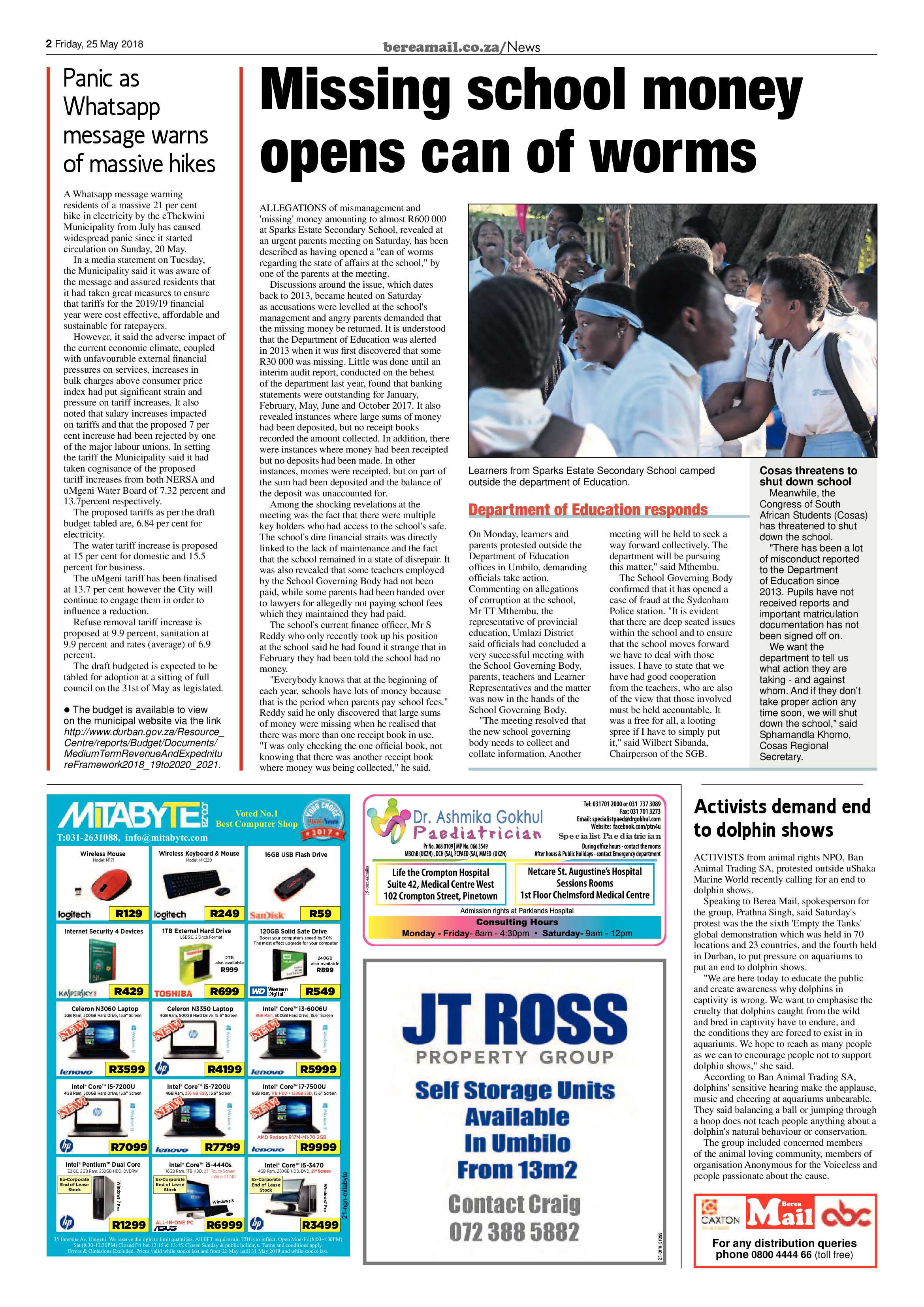 Berea Mail 25 May 2018 page 2