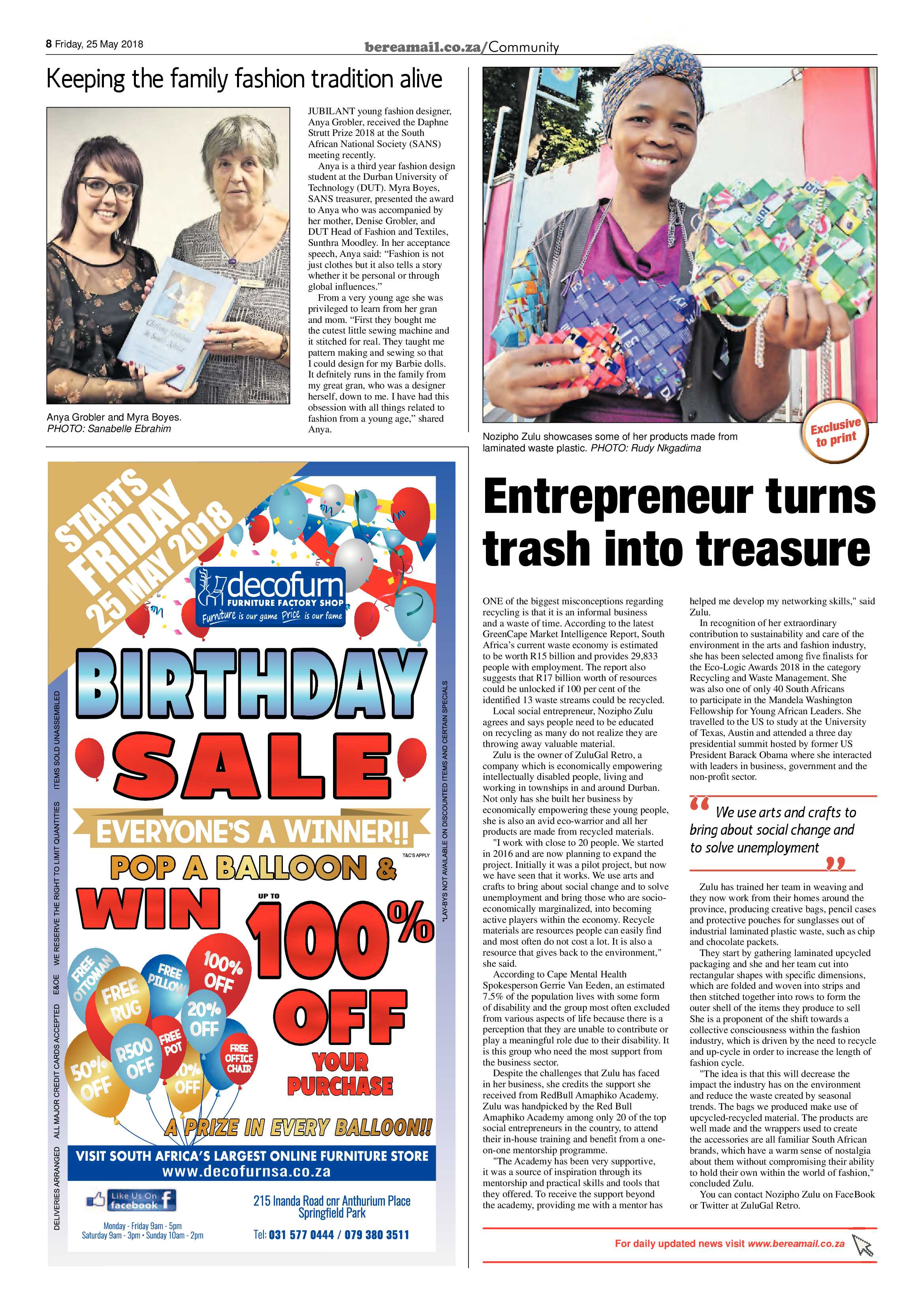 Berea Mail 25 May 2018 page 8