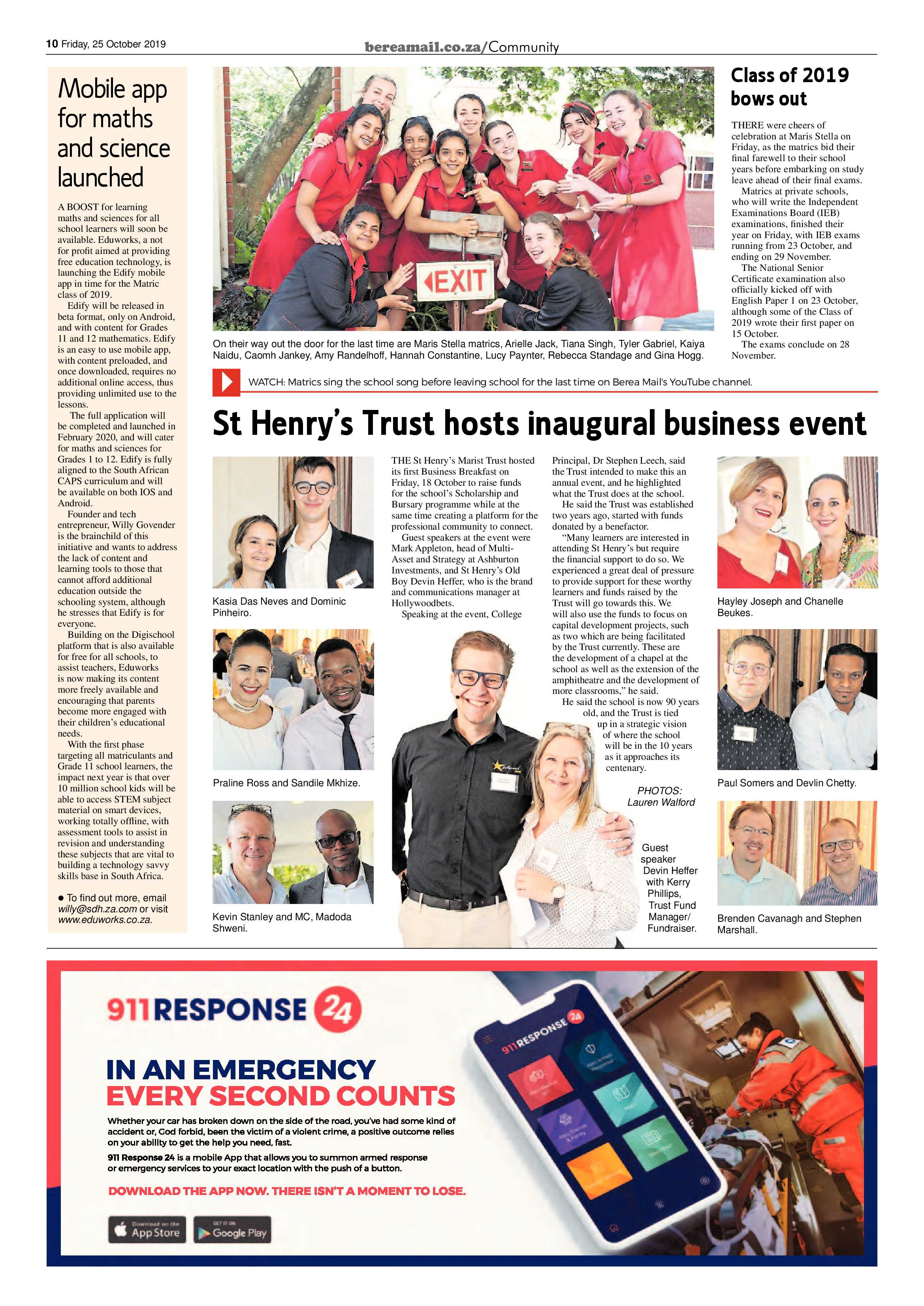 Berea Mail 25 October 2019 page 10