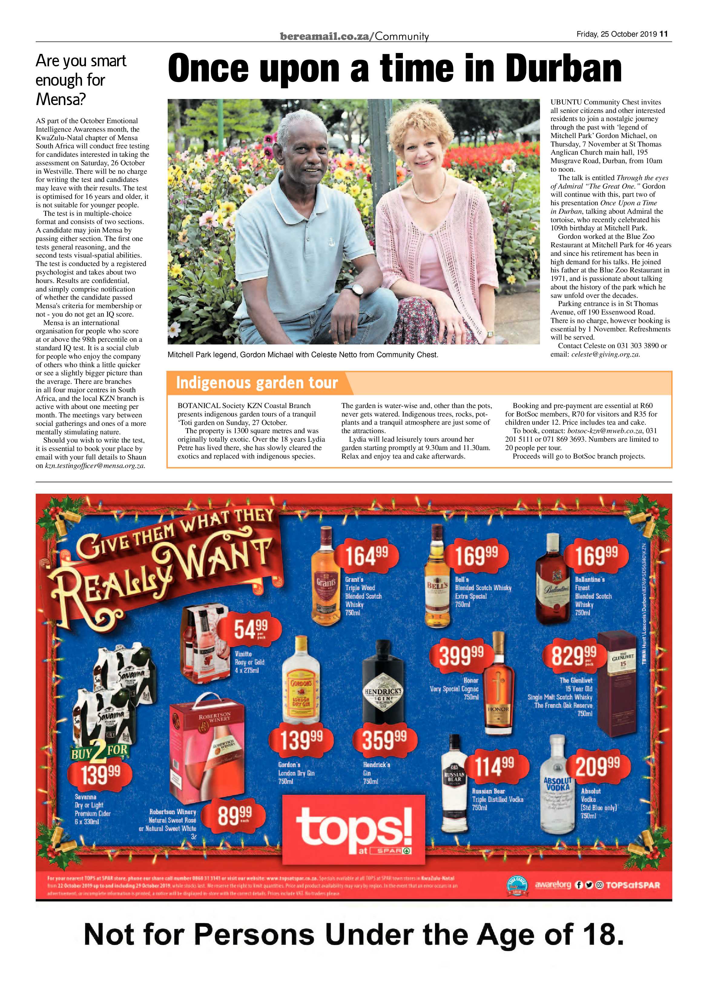 Berea Mail 25 October 2019 page 11