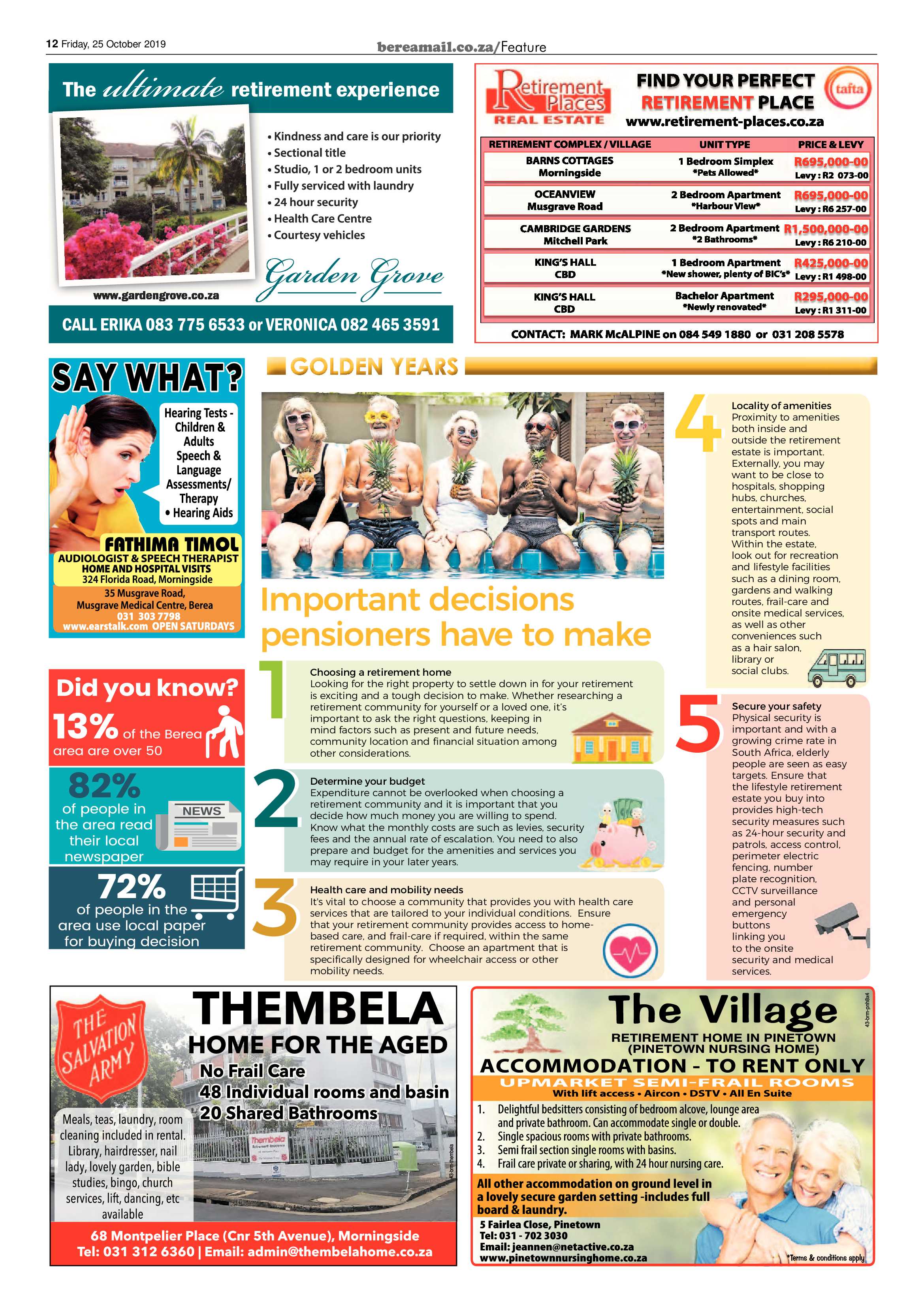 Berea Mail 25 October 2019 page 12