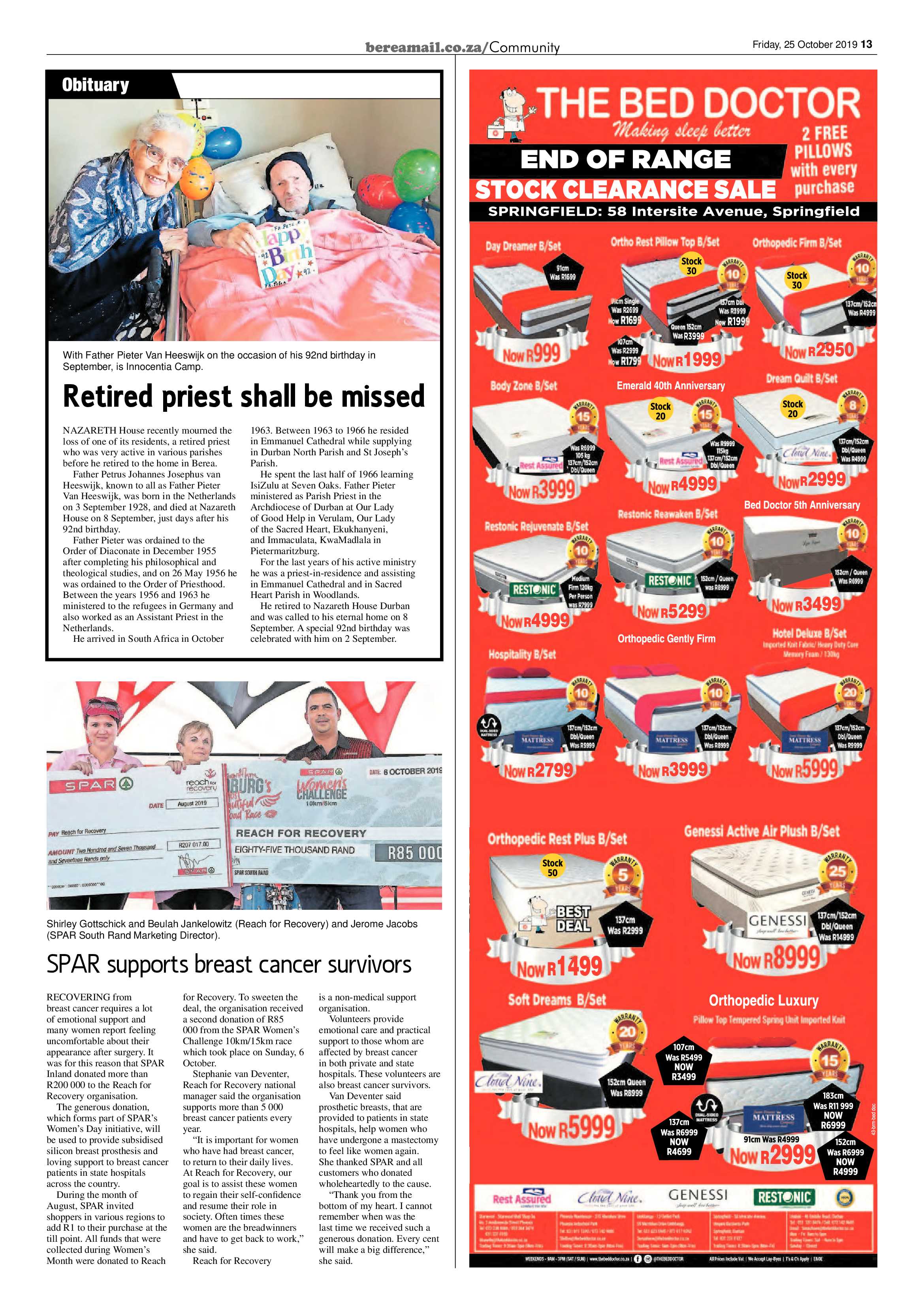 Berea Mail 25 October 2019 page 13