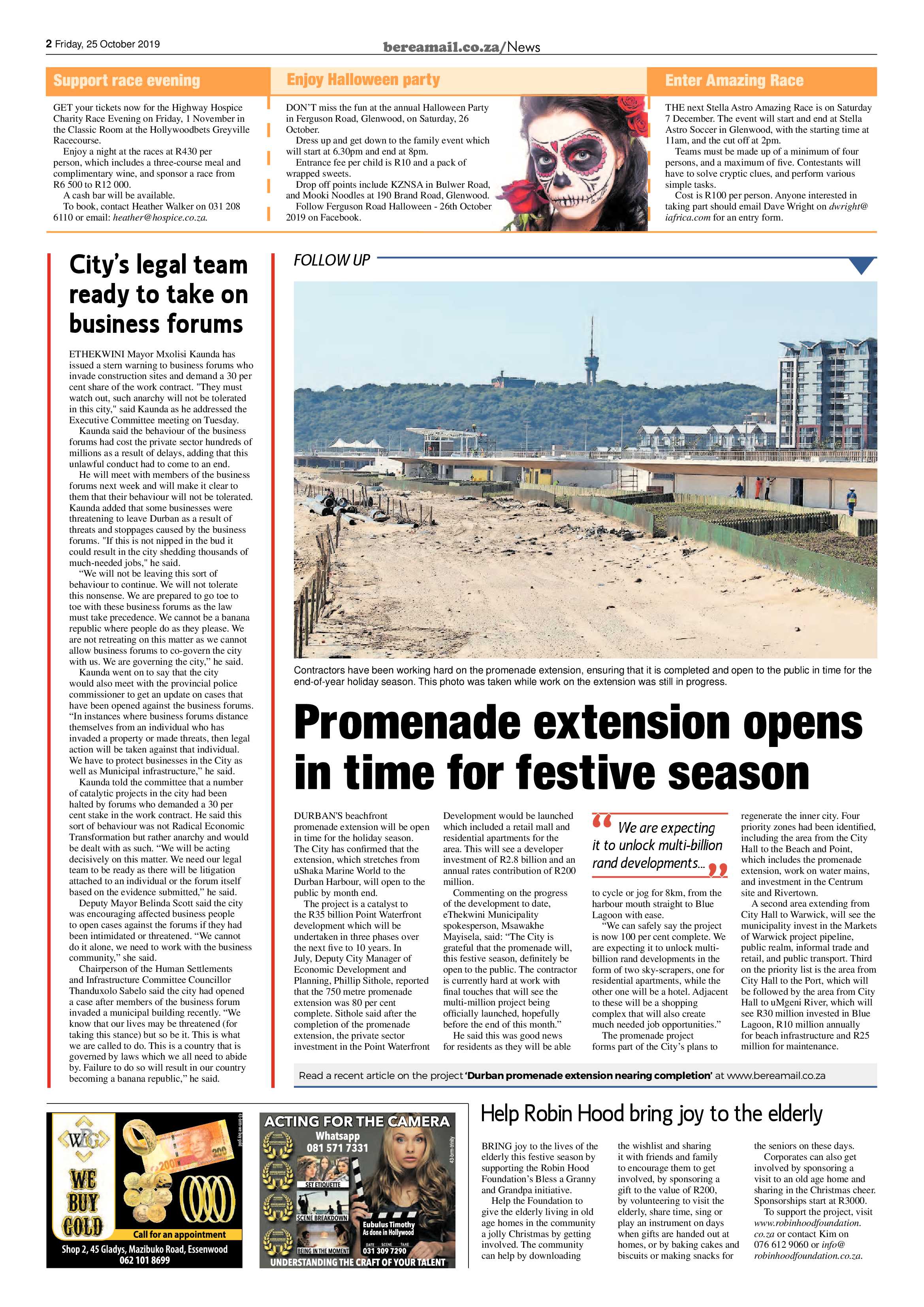 Berea Mail 25 October 2019 page 2