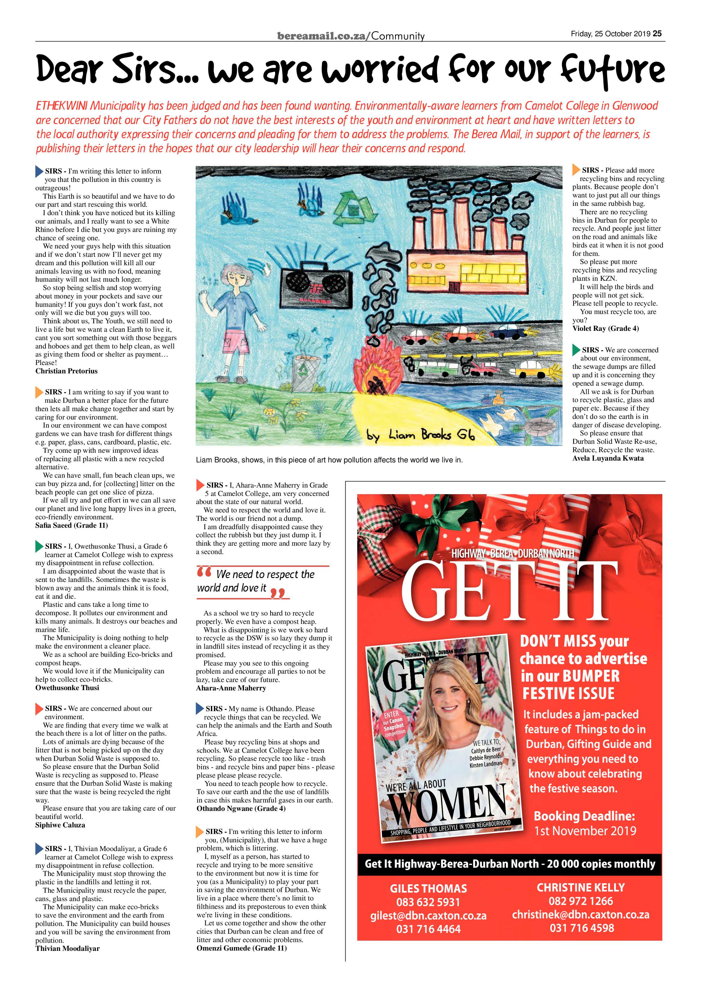 Berea Mail 25 October 2019 page 25