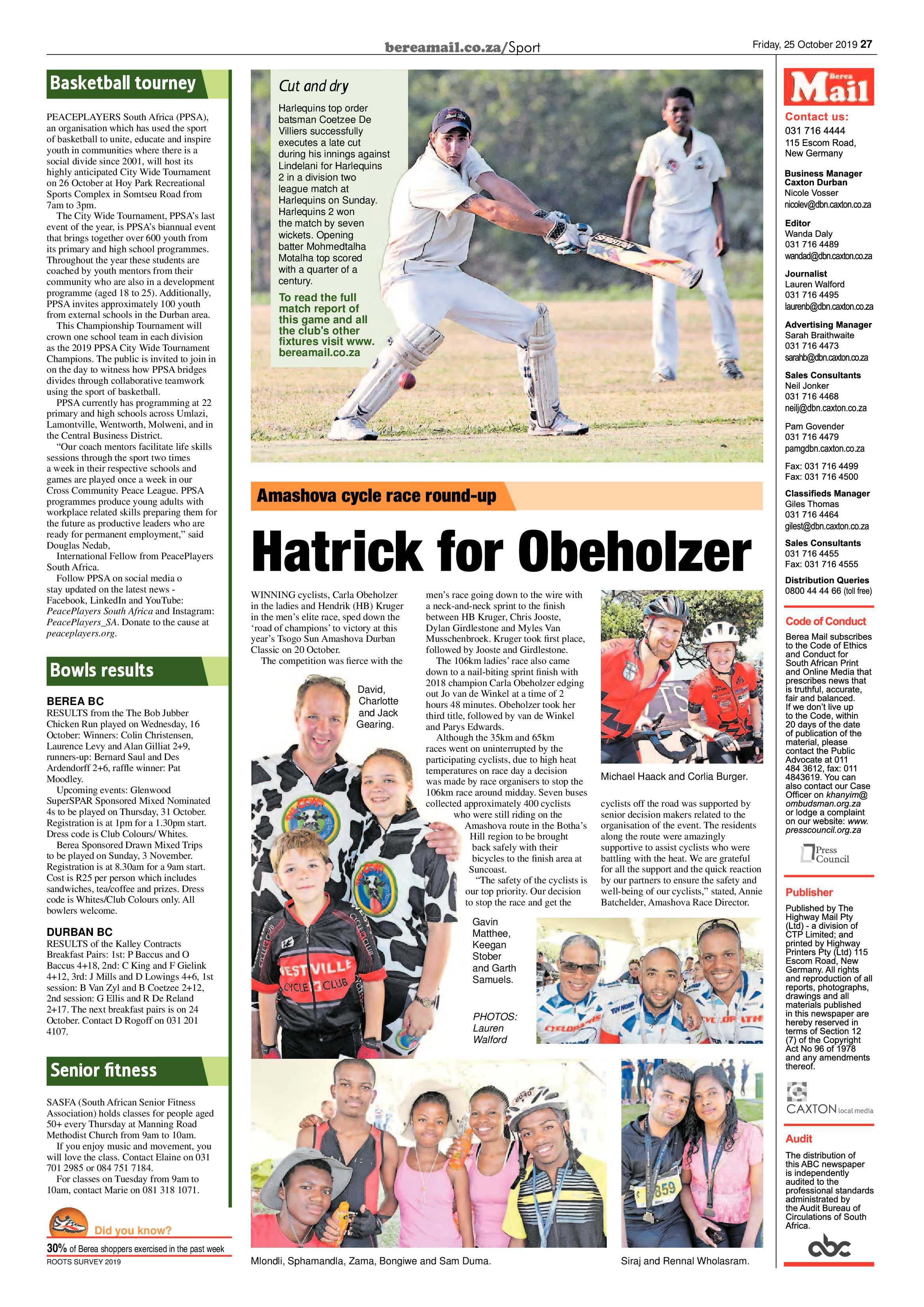 Berea Mail 25 October 2019 page 28