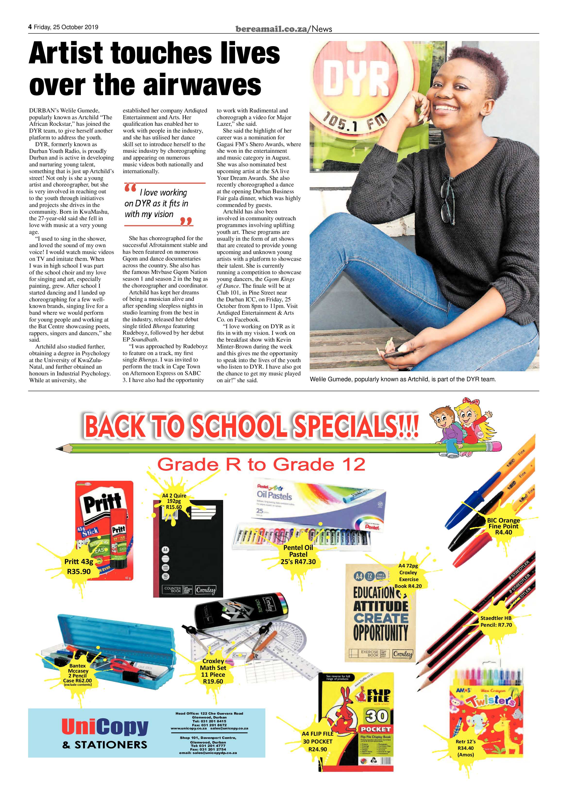 Berea Mail 25 October 2019 page 4