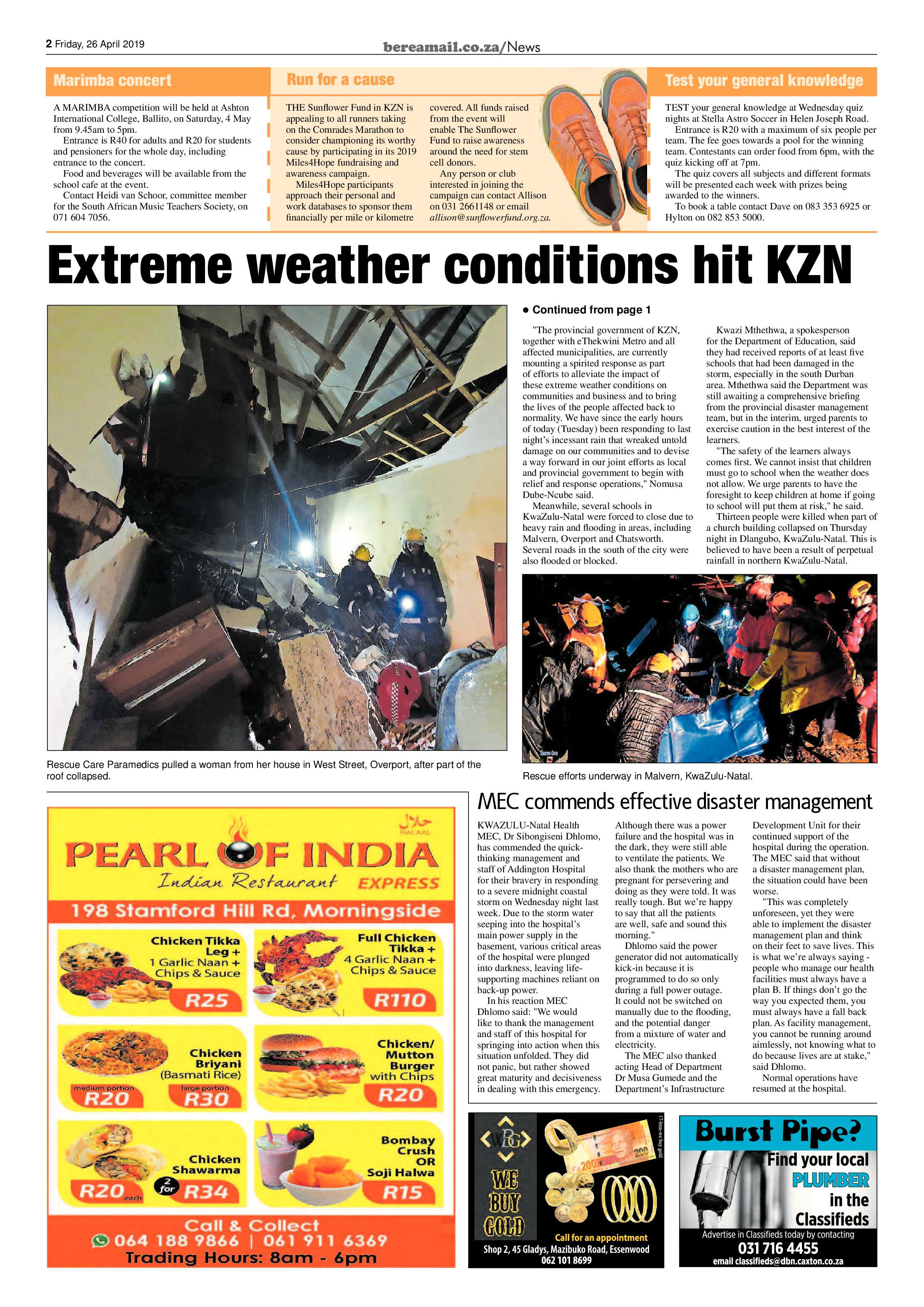 Berea Mail 26 April 2019 page 2