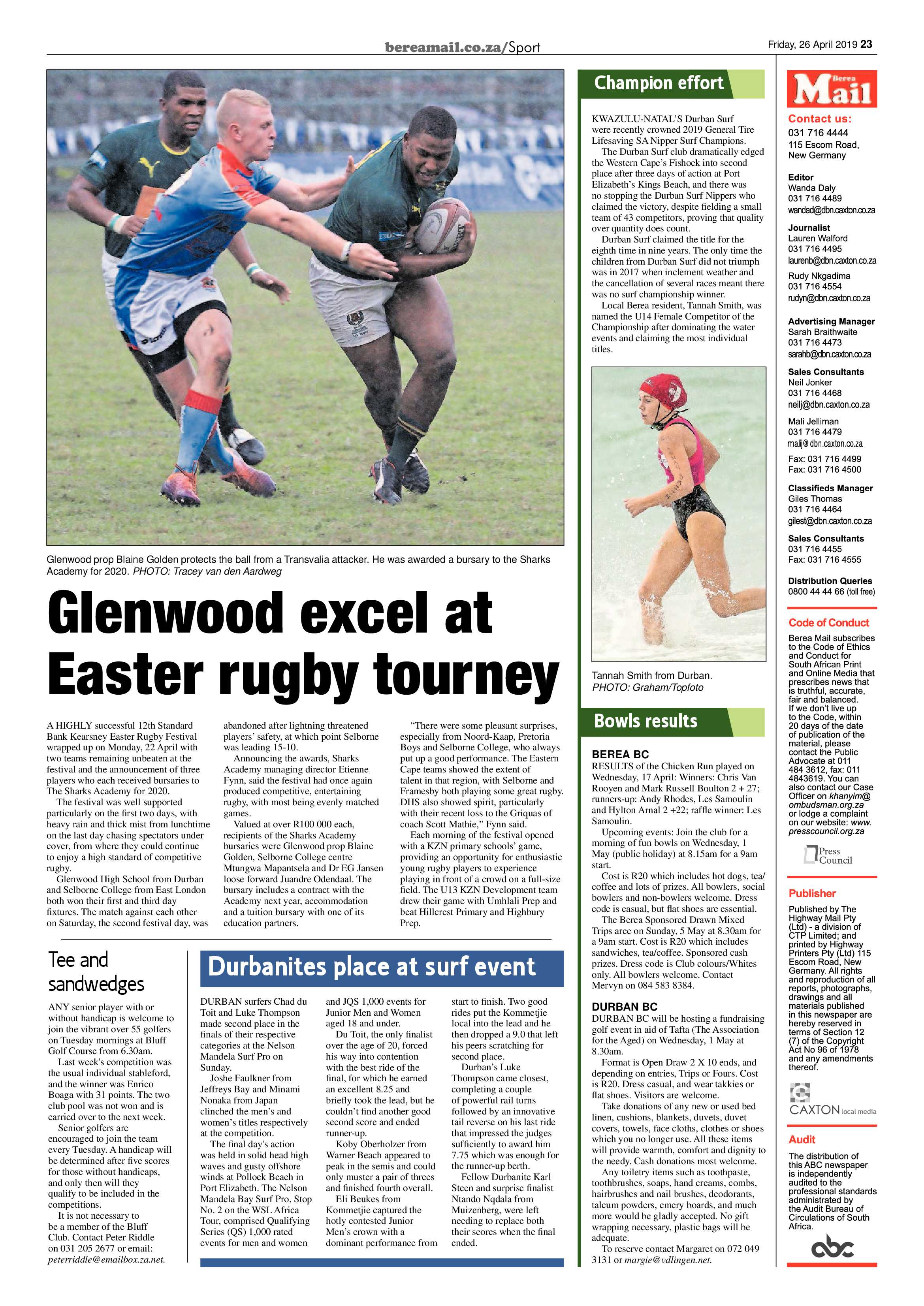 Berea Mail 26 April 2019 page 23