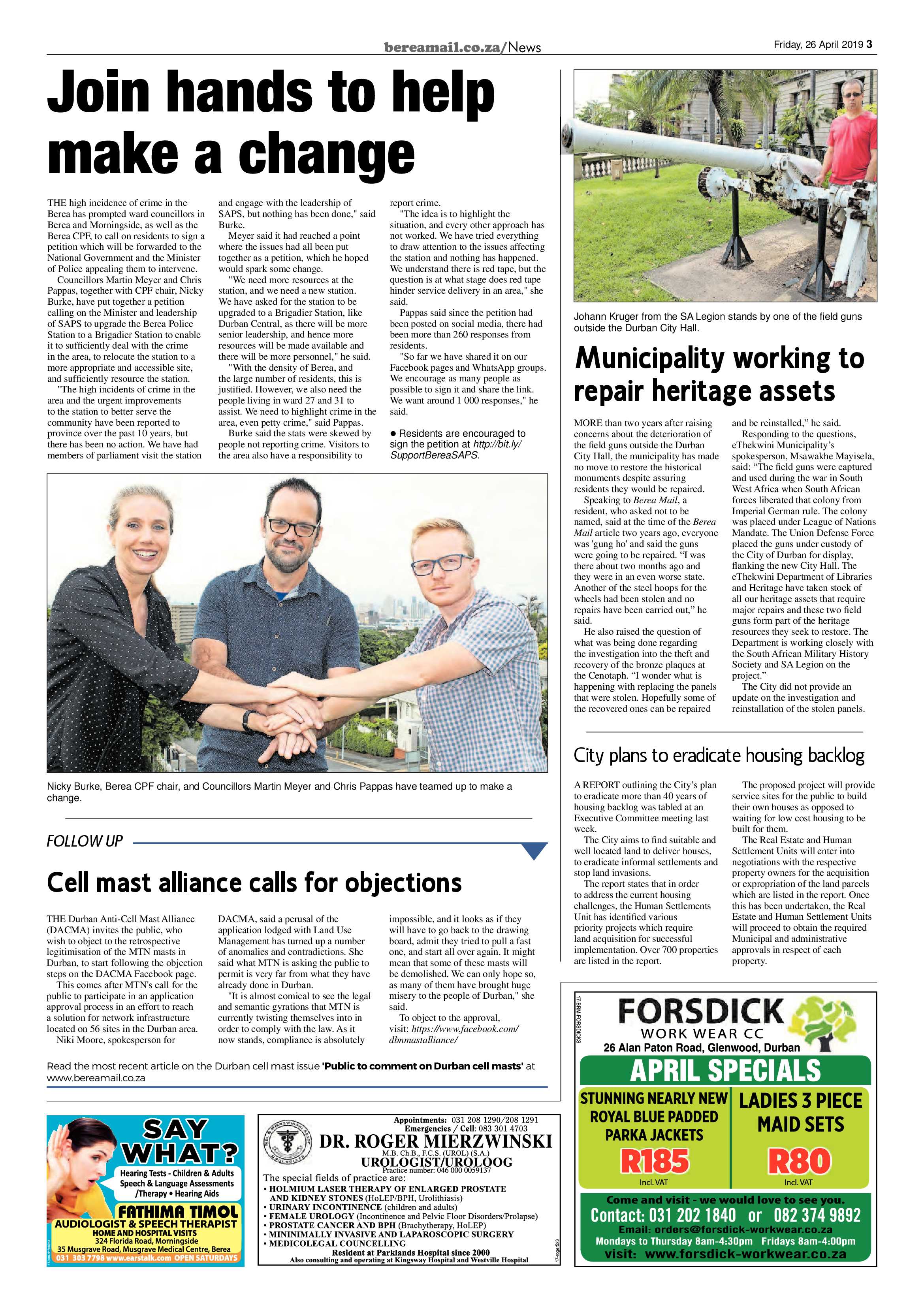 Berea Mail 26 April 2019 page 3