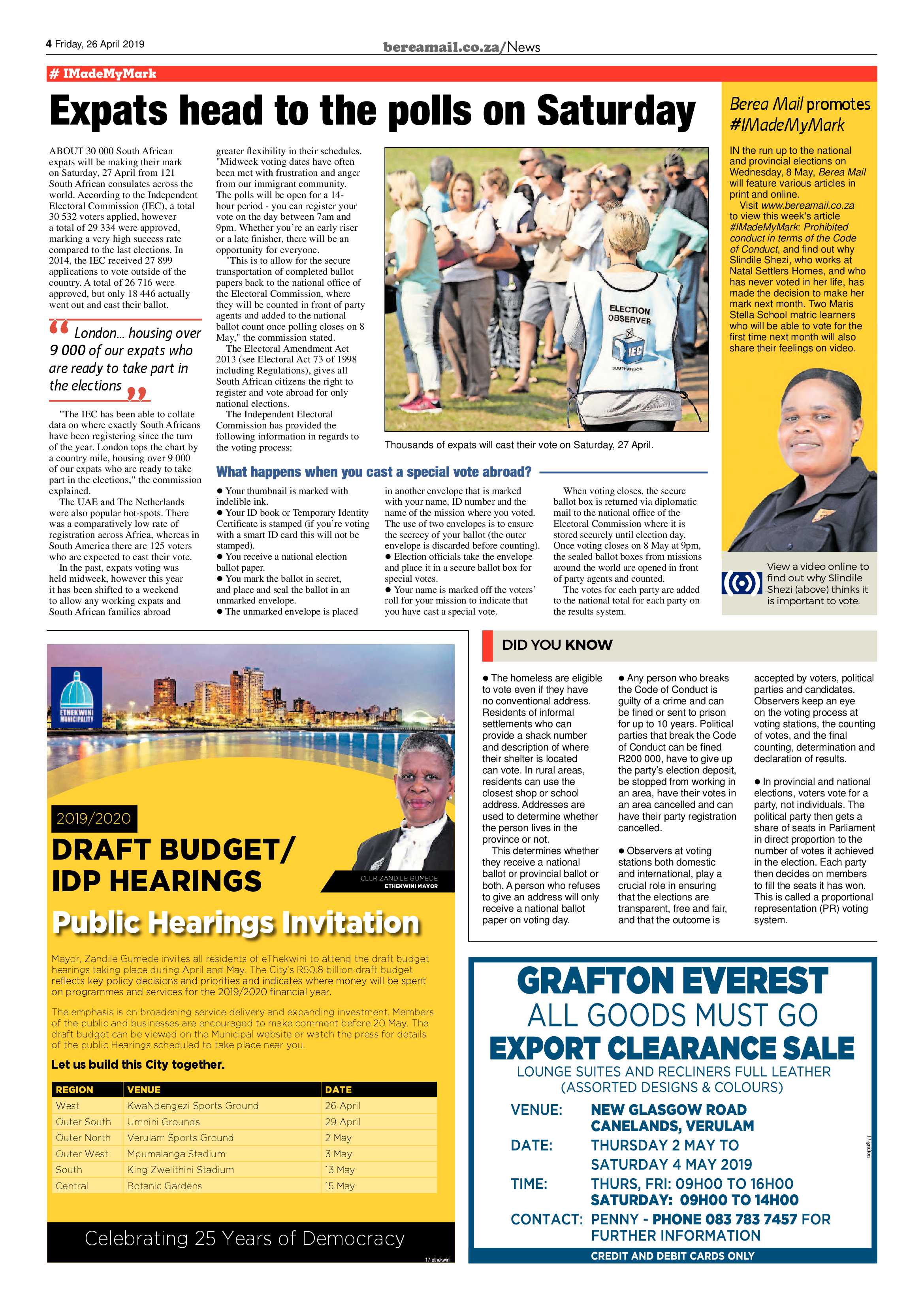 Berea Mail 26 April 2019 page 4
