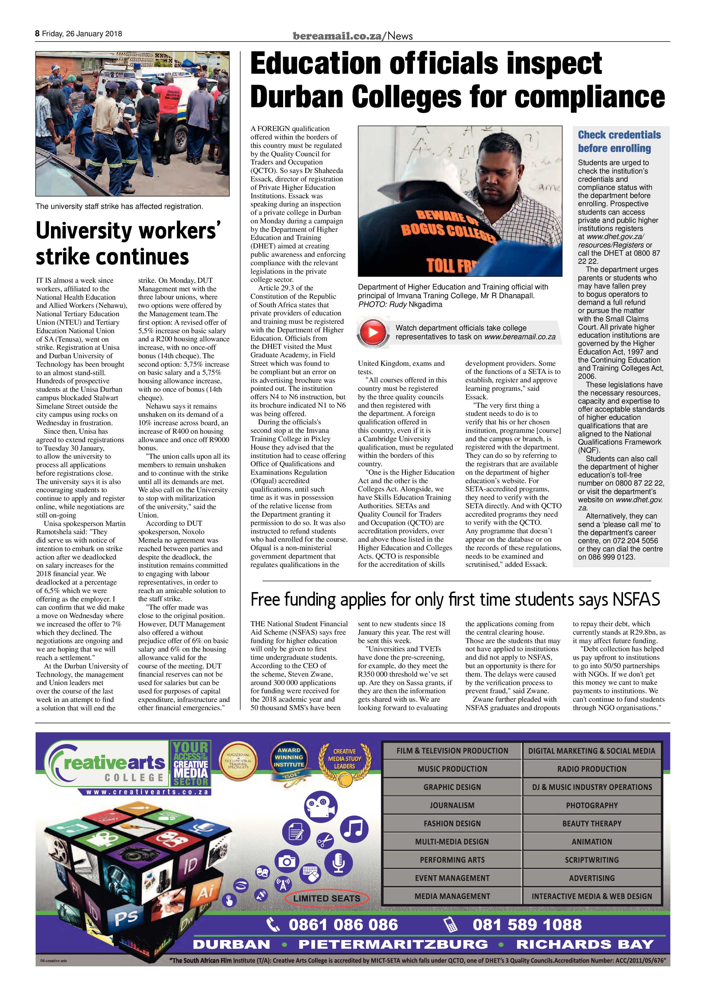 Berea Mail 26 January 2018 page 8