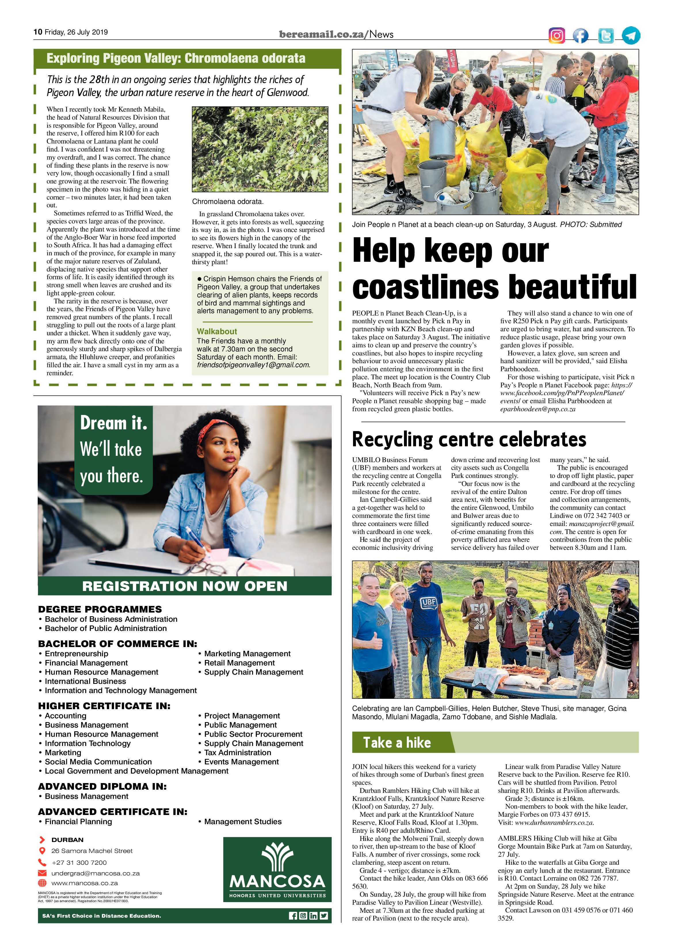 Berea Mail 26 July 2019 page 10