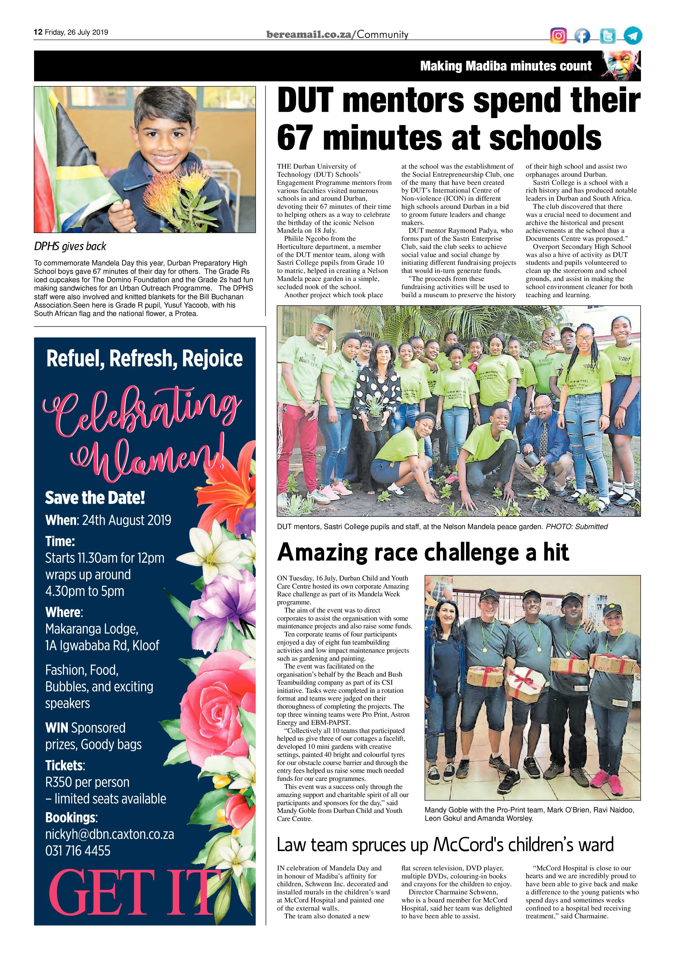 Berea Mail 26 July 2019 page 12