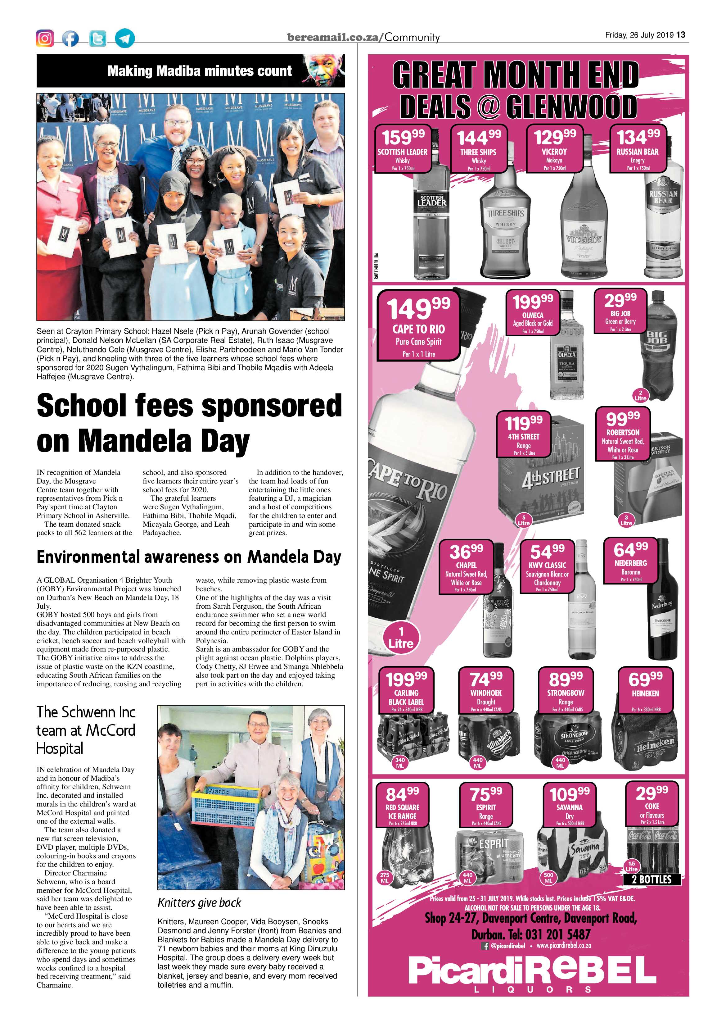 Berea Mail 26 July 2019 page 13
