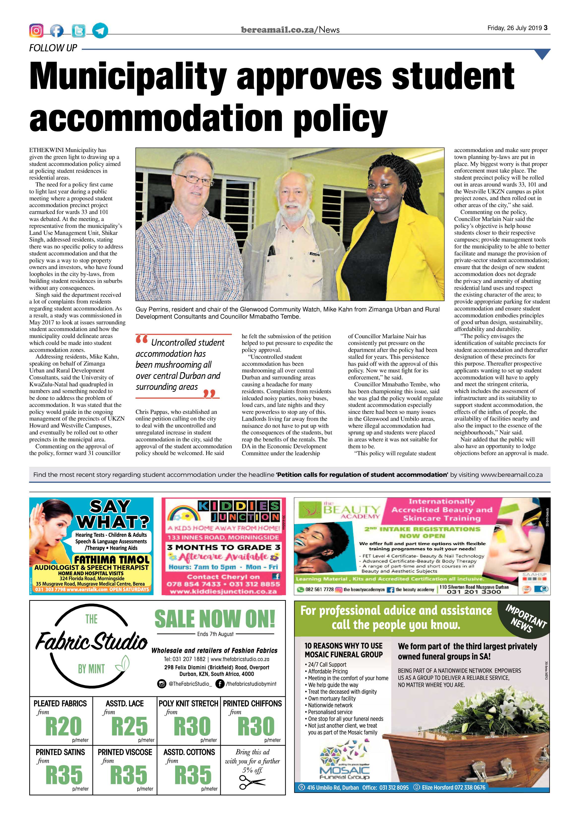 Berea Mail 26 July 2019 page 3