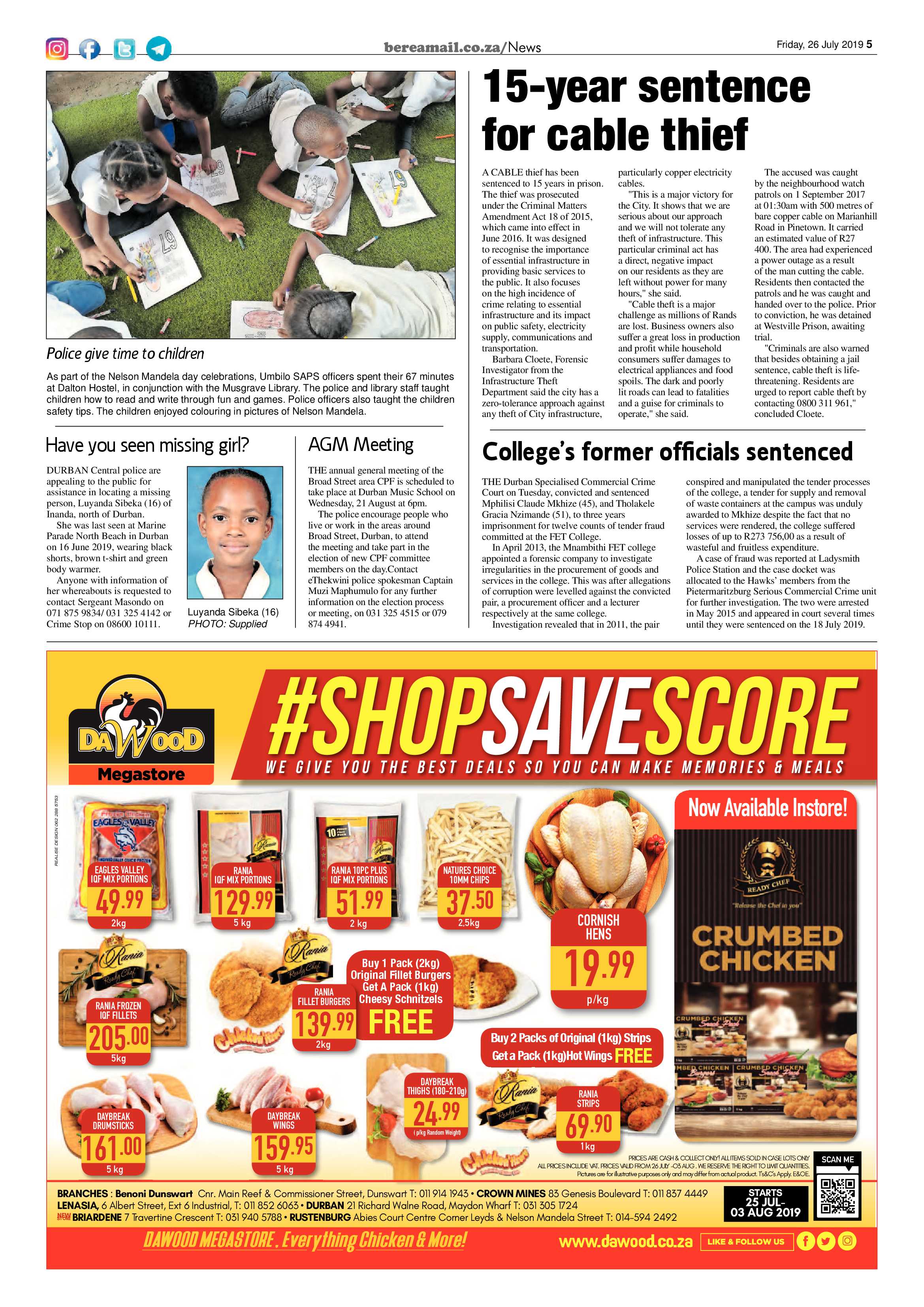 Berea Mail 26 July 2019 page 5