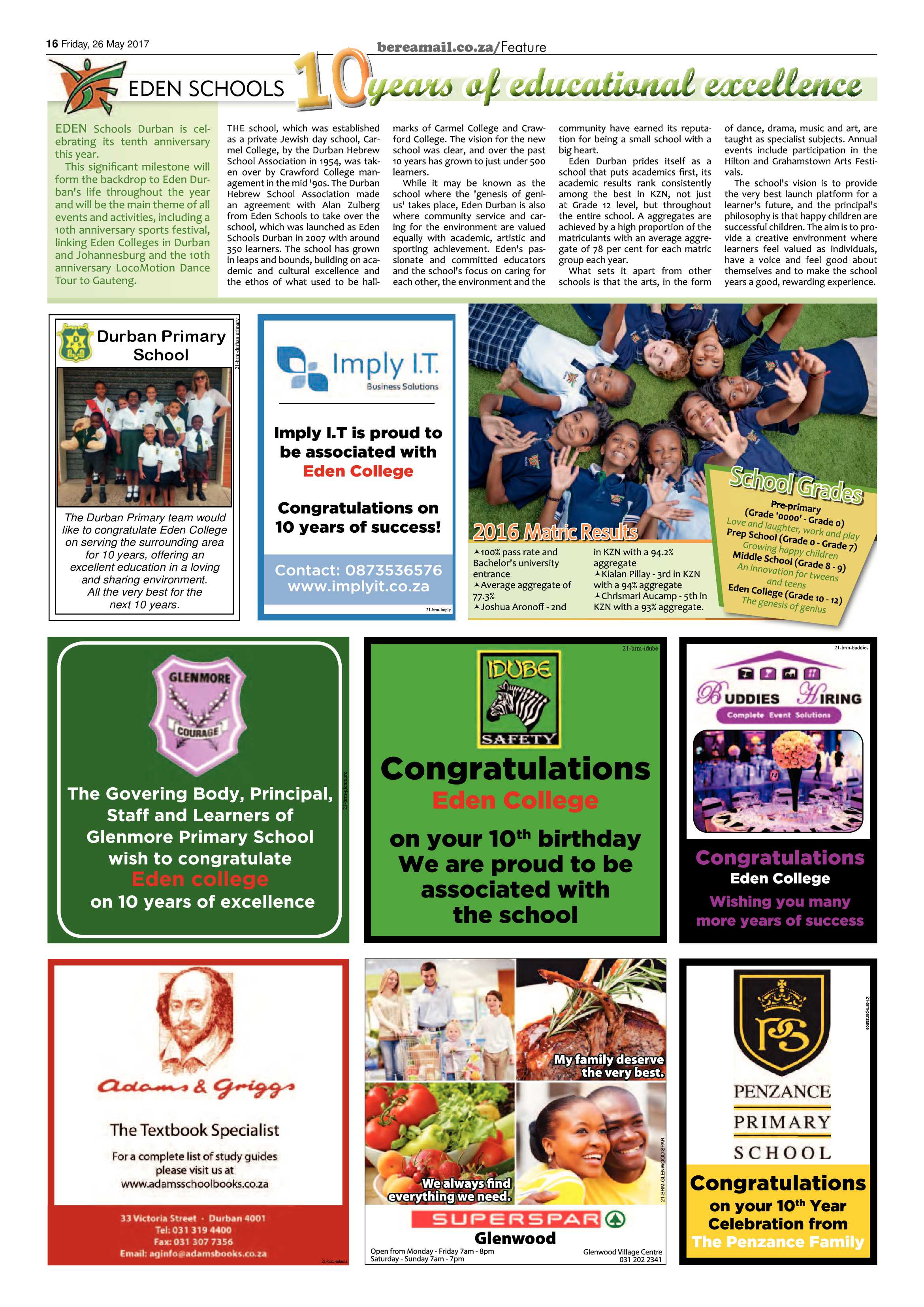 Berea Mail 26 May 2017 page 16