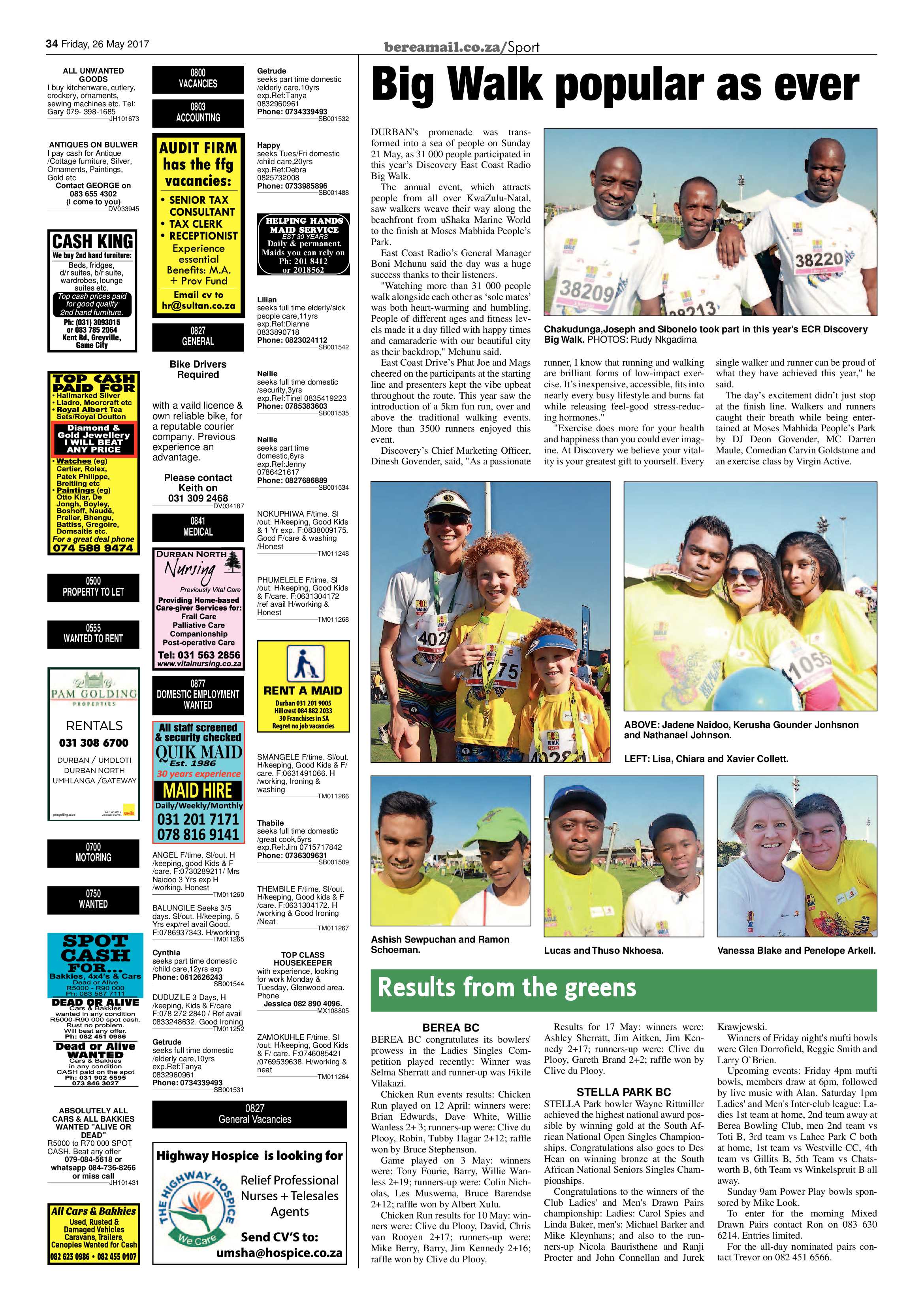 Berea Mail 26 May 2017 page 34