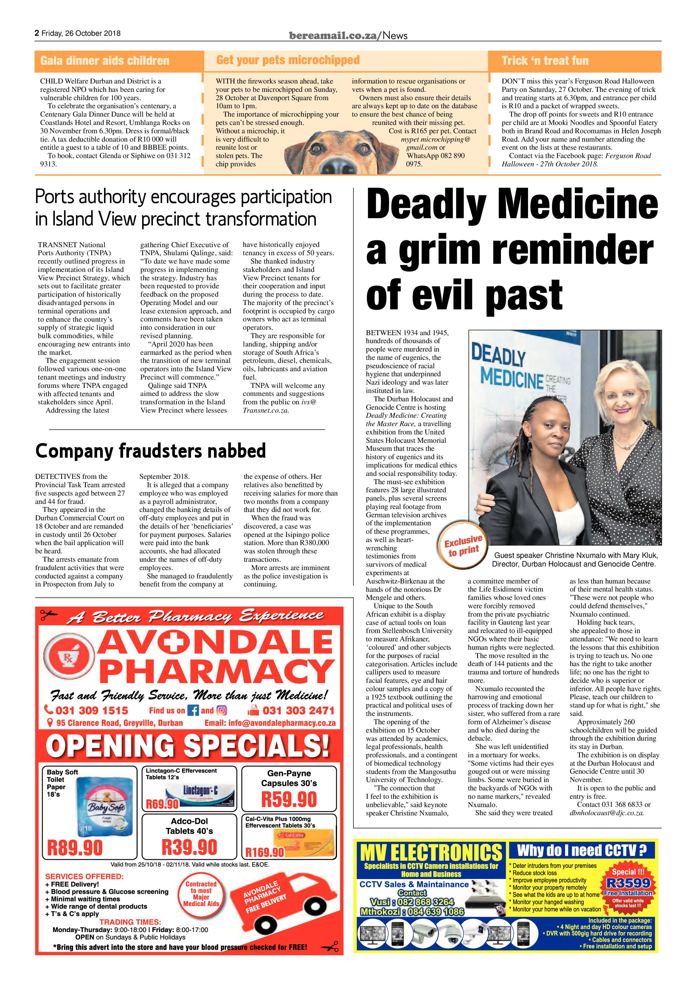 Berea Mail 26 October 2018 page 2