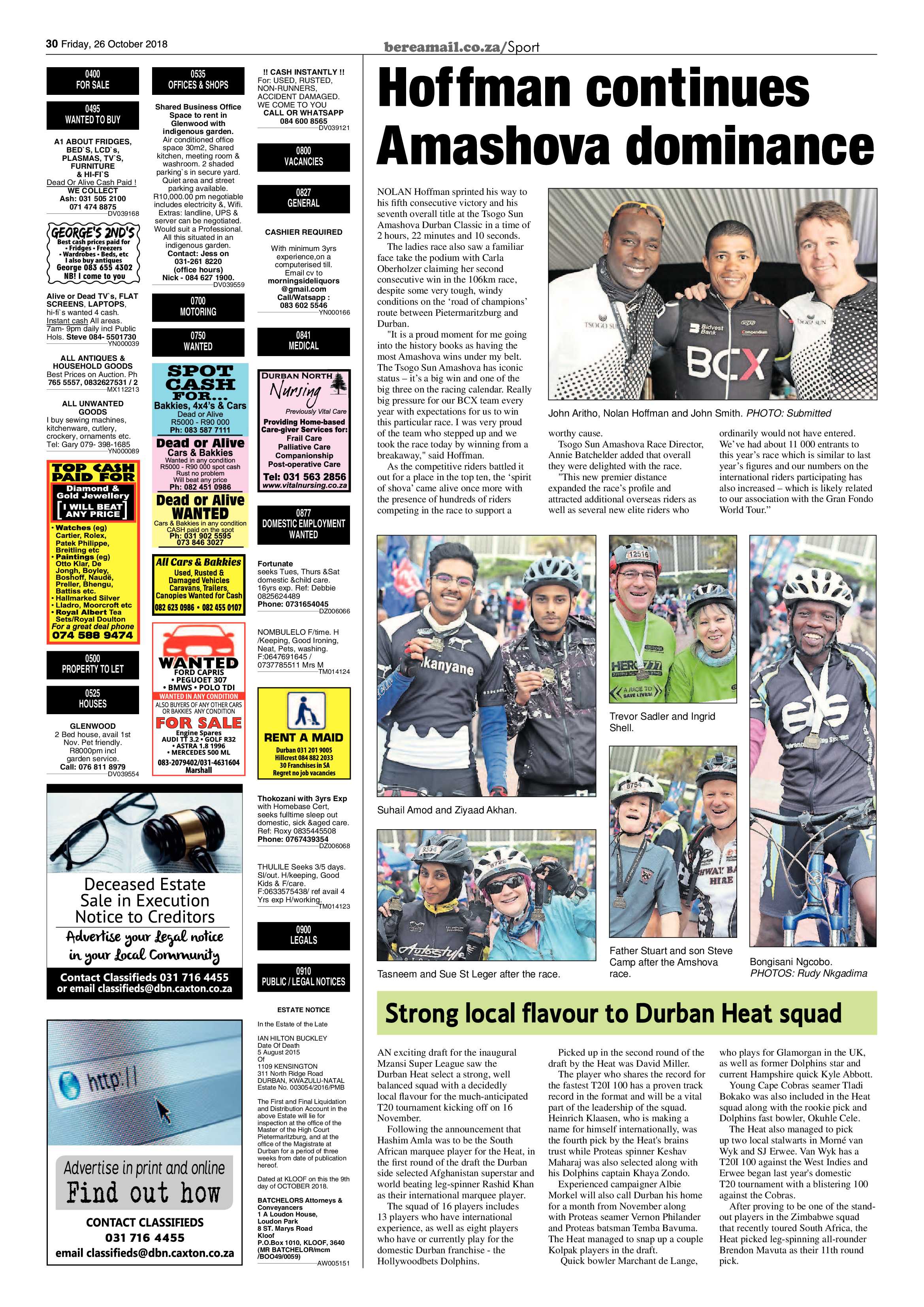 Berea Mail 26 October 2018 page 30