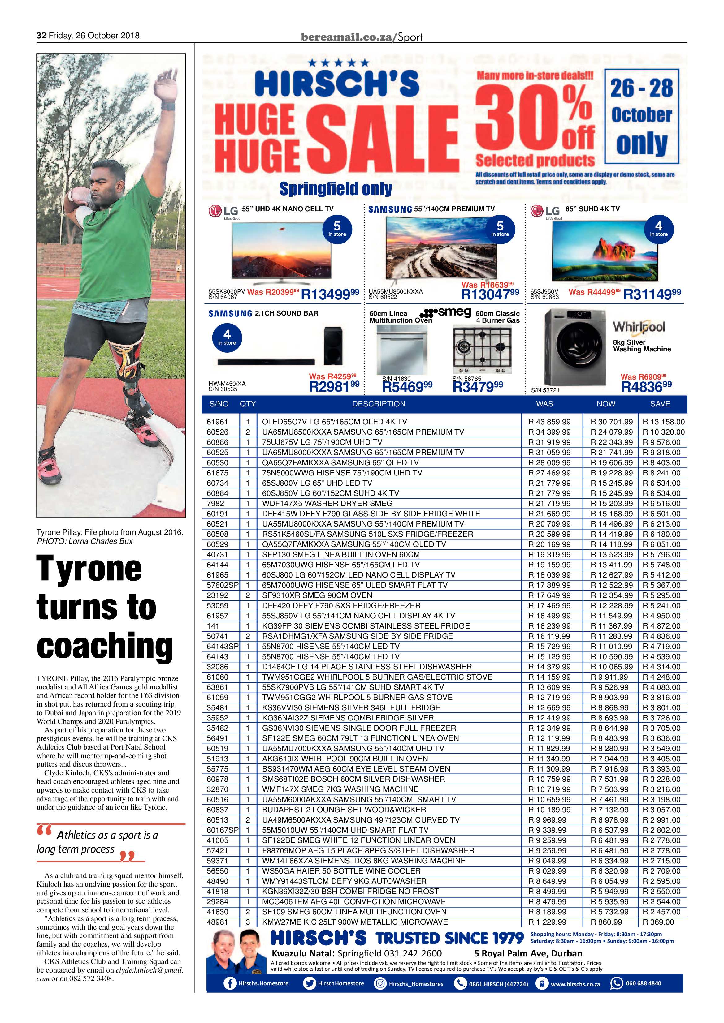 Berea Mail 26 October 2018 page 32