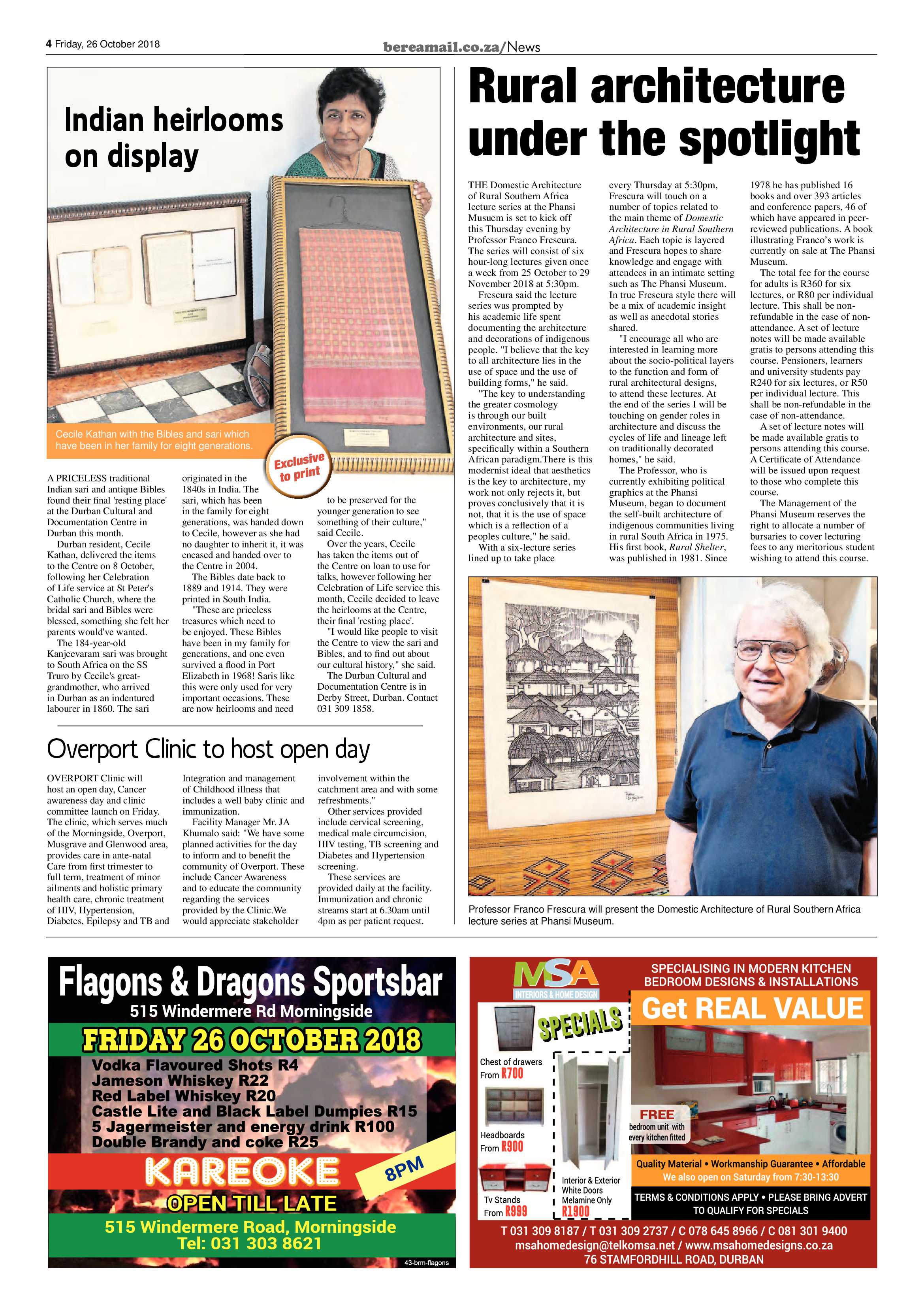 Berea Mail 26 October 2018 page 4