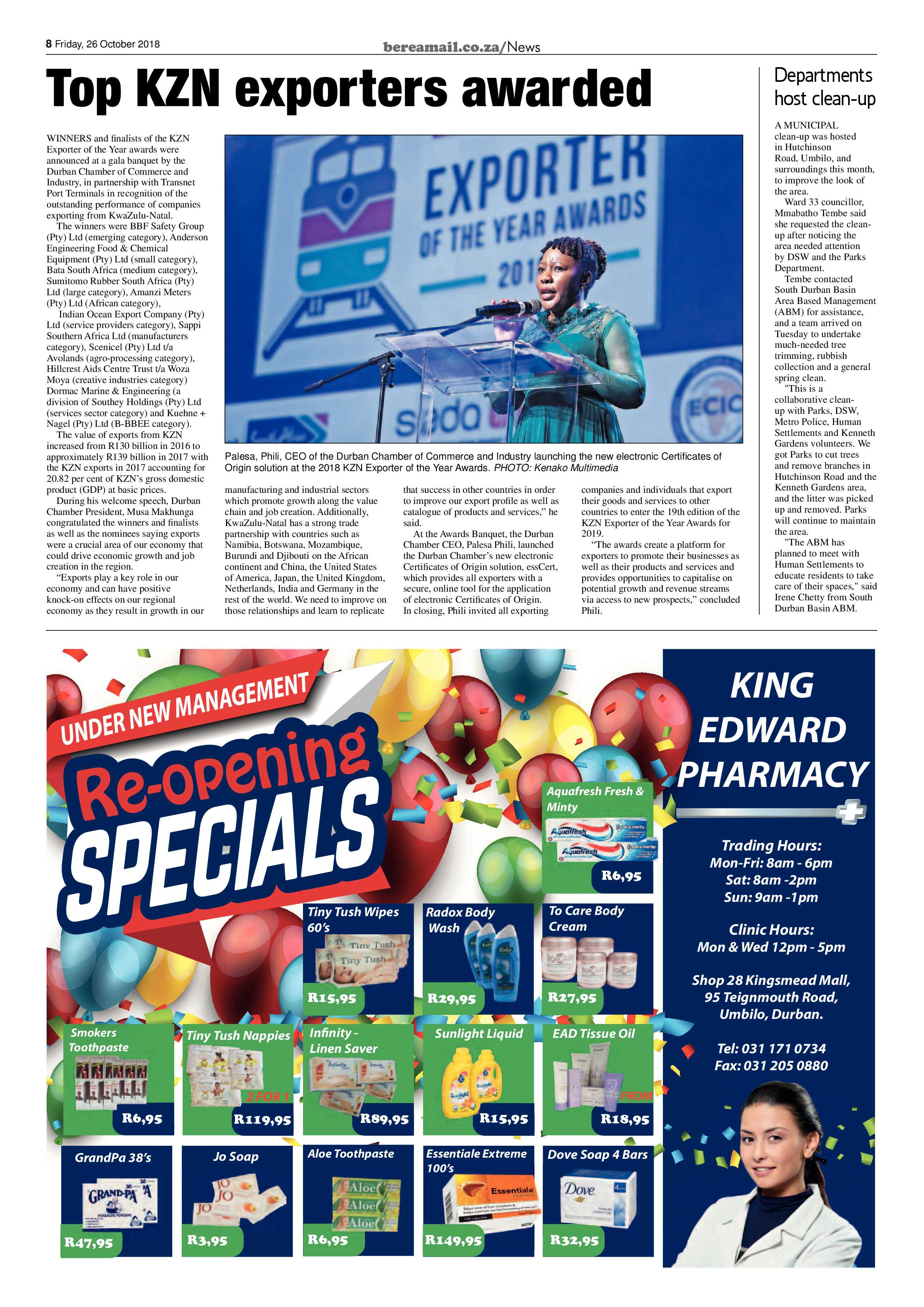 Berea Mail 26 October 2018 page 8