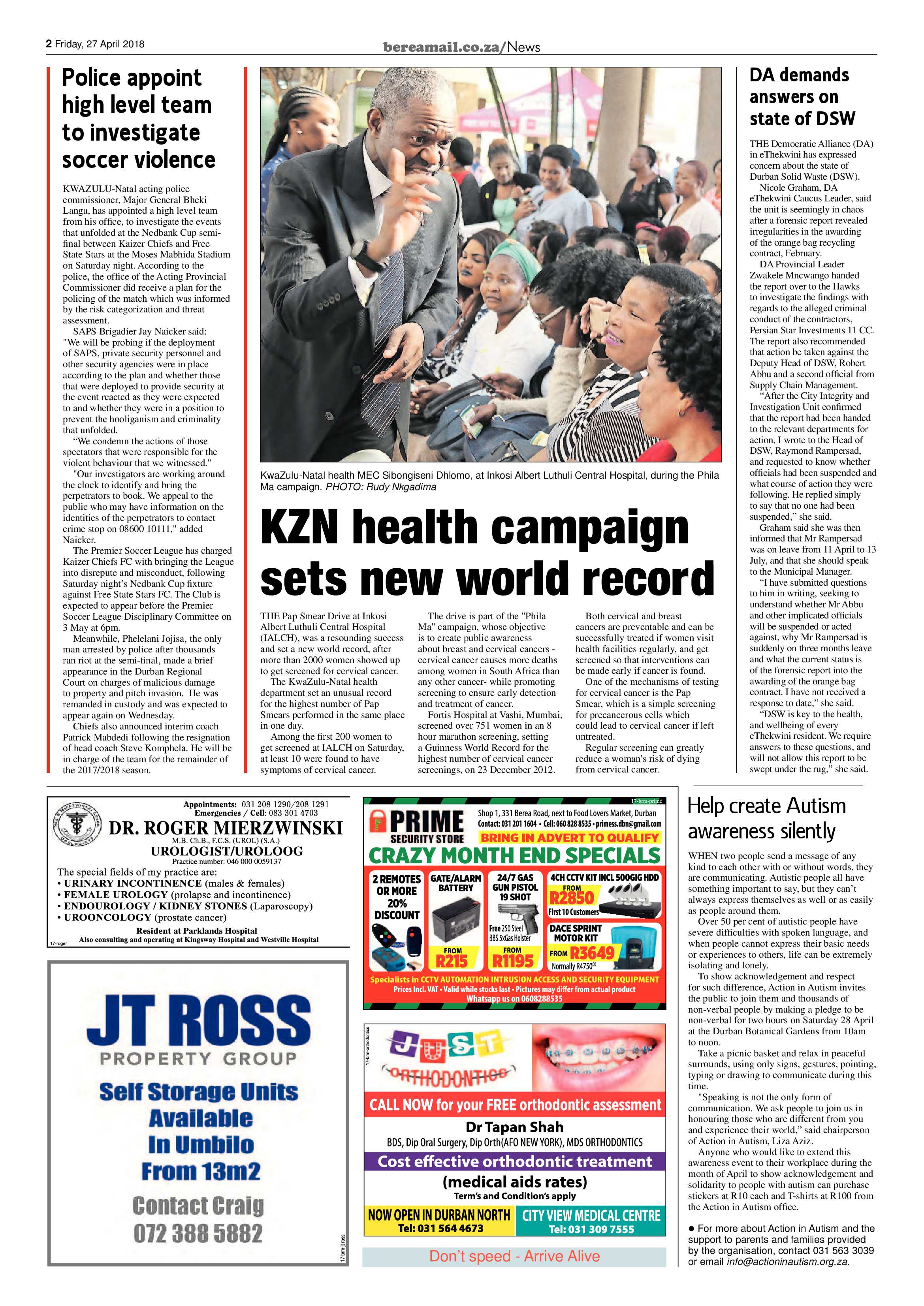 Berea Mail 27 April 2018 page 2
