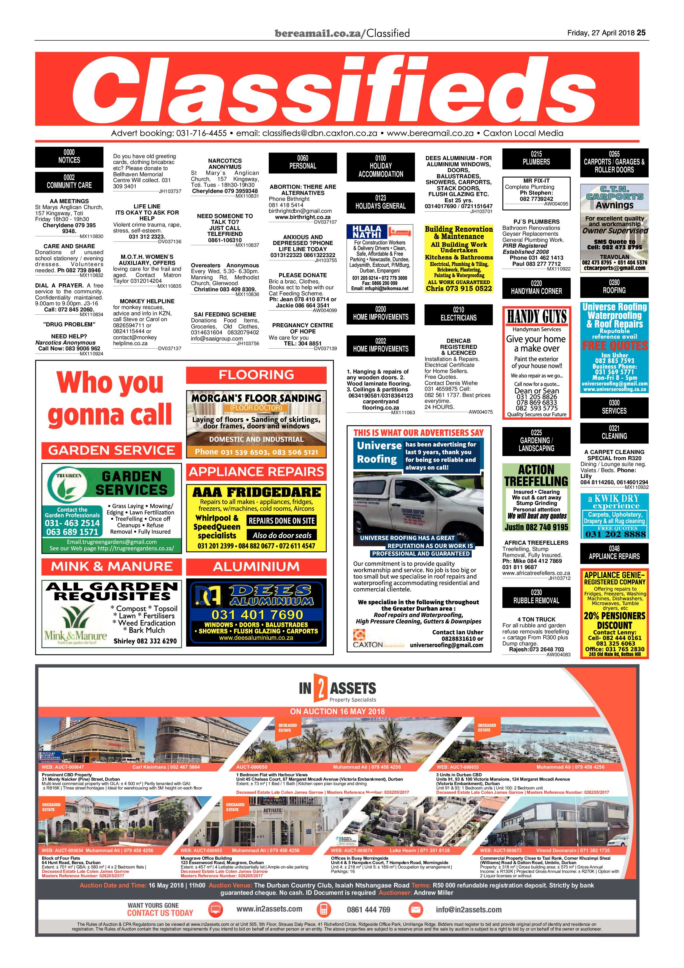 Berea Mail 27 April 2018 page 25