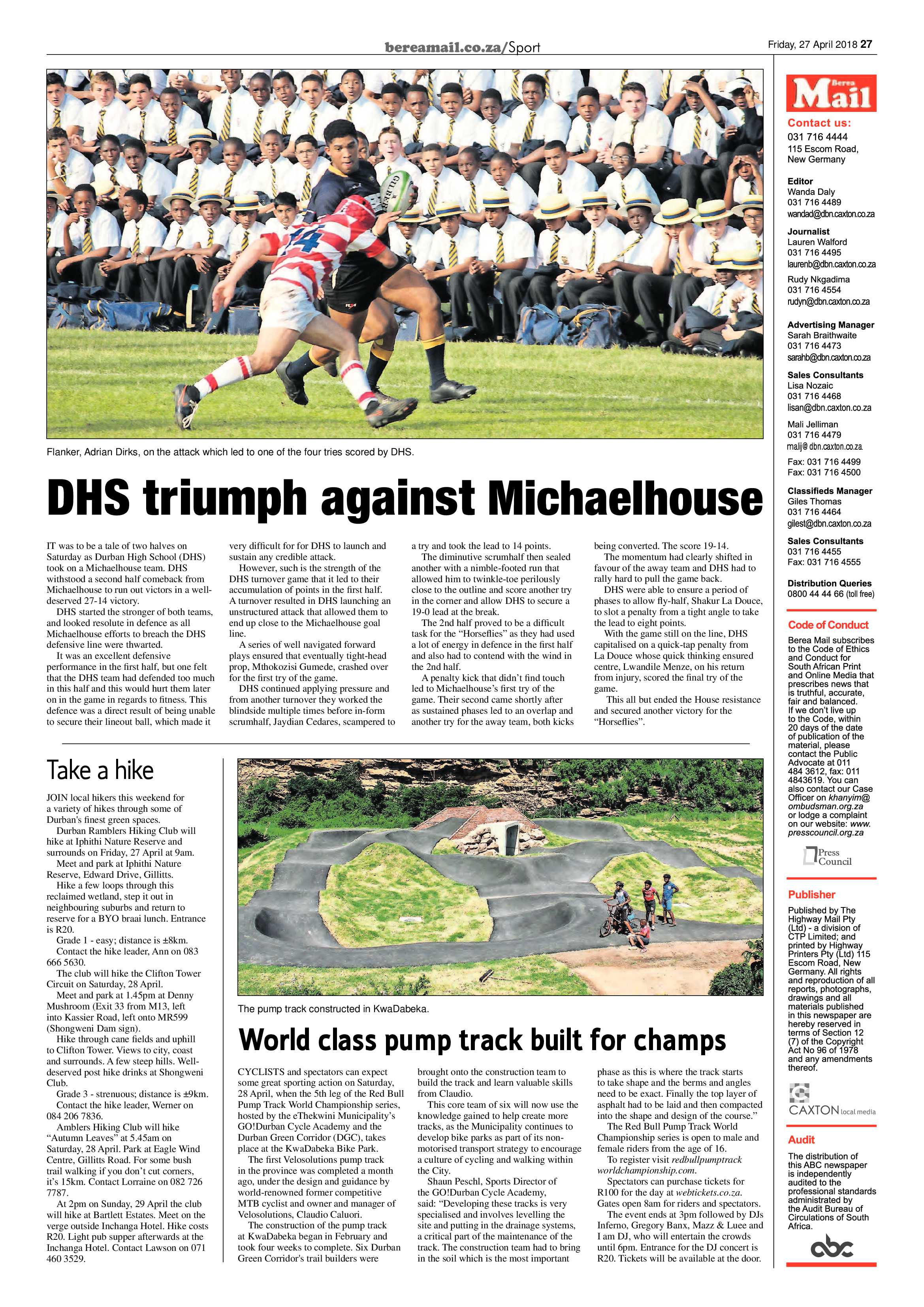 Berea Mail 27 April 2018 page 27